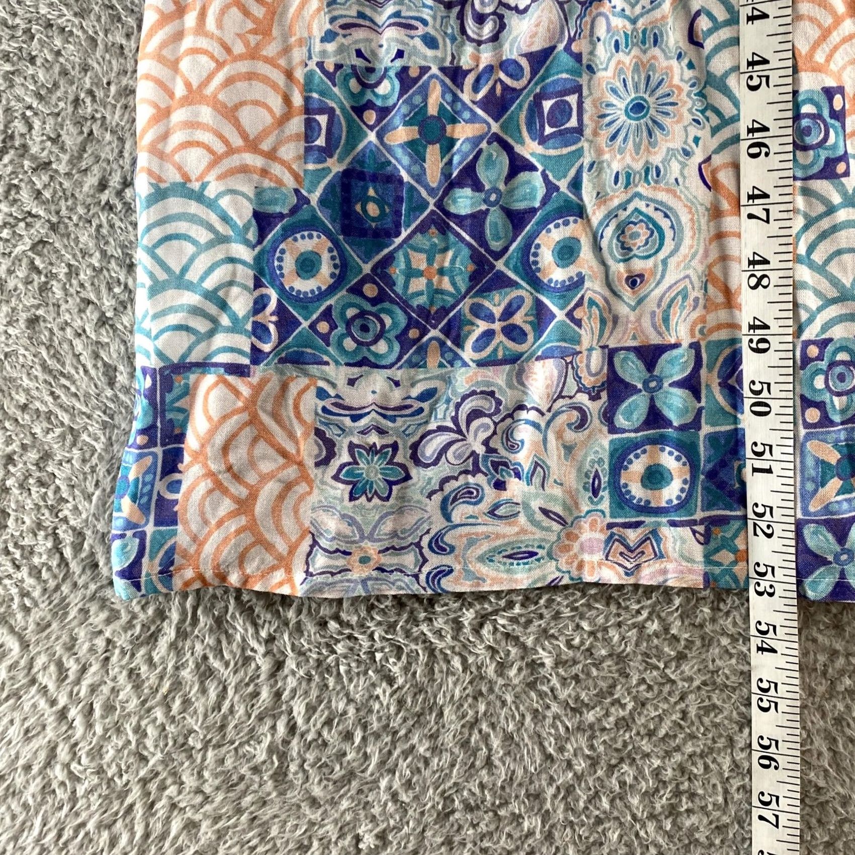Vintage World Market Maxi Dress Womens Small Medium Blue Boho Kaftan Kimono India Size M / US 6-8 / IT 42-44 - 5 Thumbnail