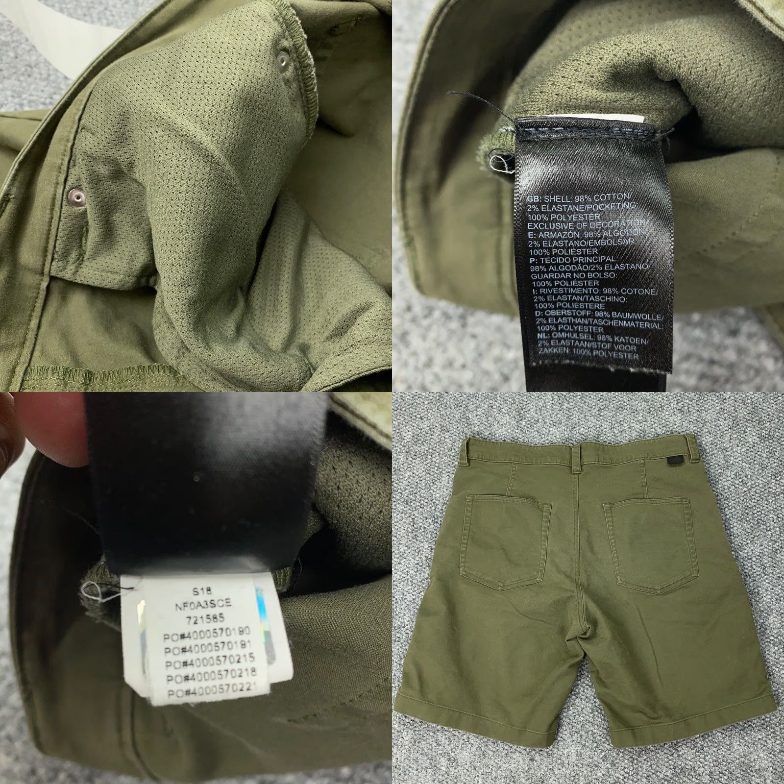 The North Face The North Face Trail Shorts Men 34 Green Canvas Stretch Outdoor Pockets 9in Inseam Mens Size US 34 / EU 50 - 8 Thumbnail