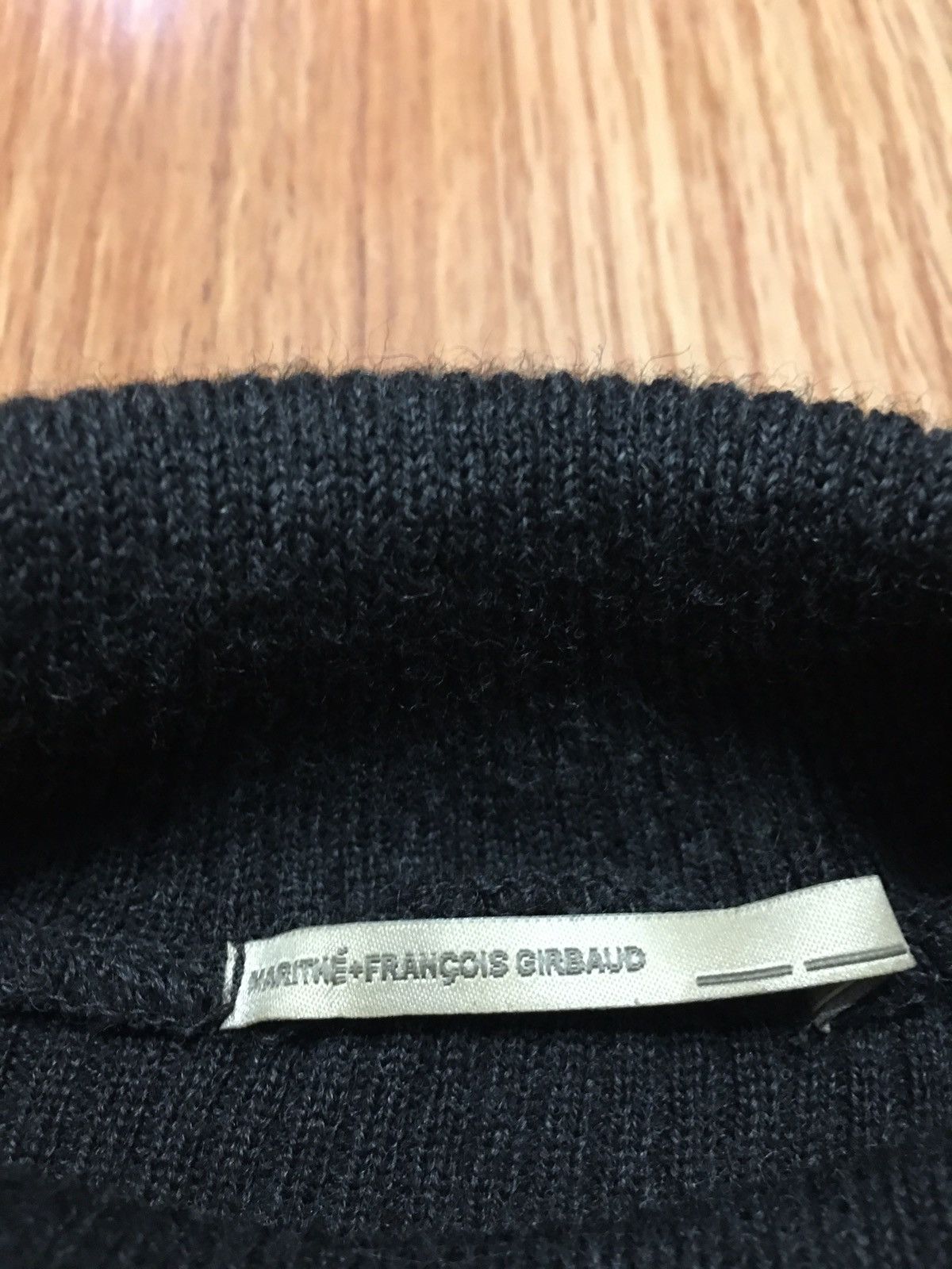 Marithe + Francois Girbaud Marithe Francois Girbaud Black Wool Designer Sweater EU 40 Size M / US 6-8 / IT 42-44 - 9 Thumbnail
