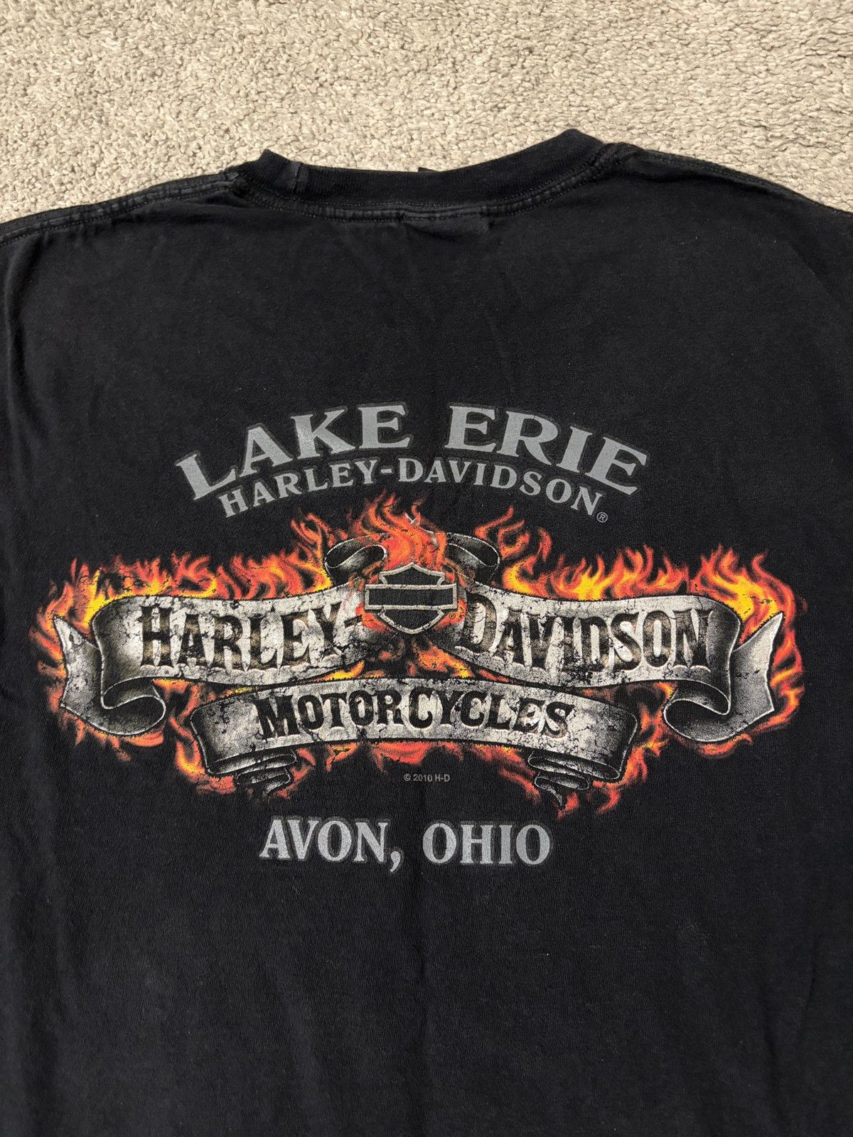 Harley Davidson Harley Davidson Flame Eagle Shirt Size Large Double Sided Size US L / EU 52-54 / 3 - 1 Thumbnail