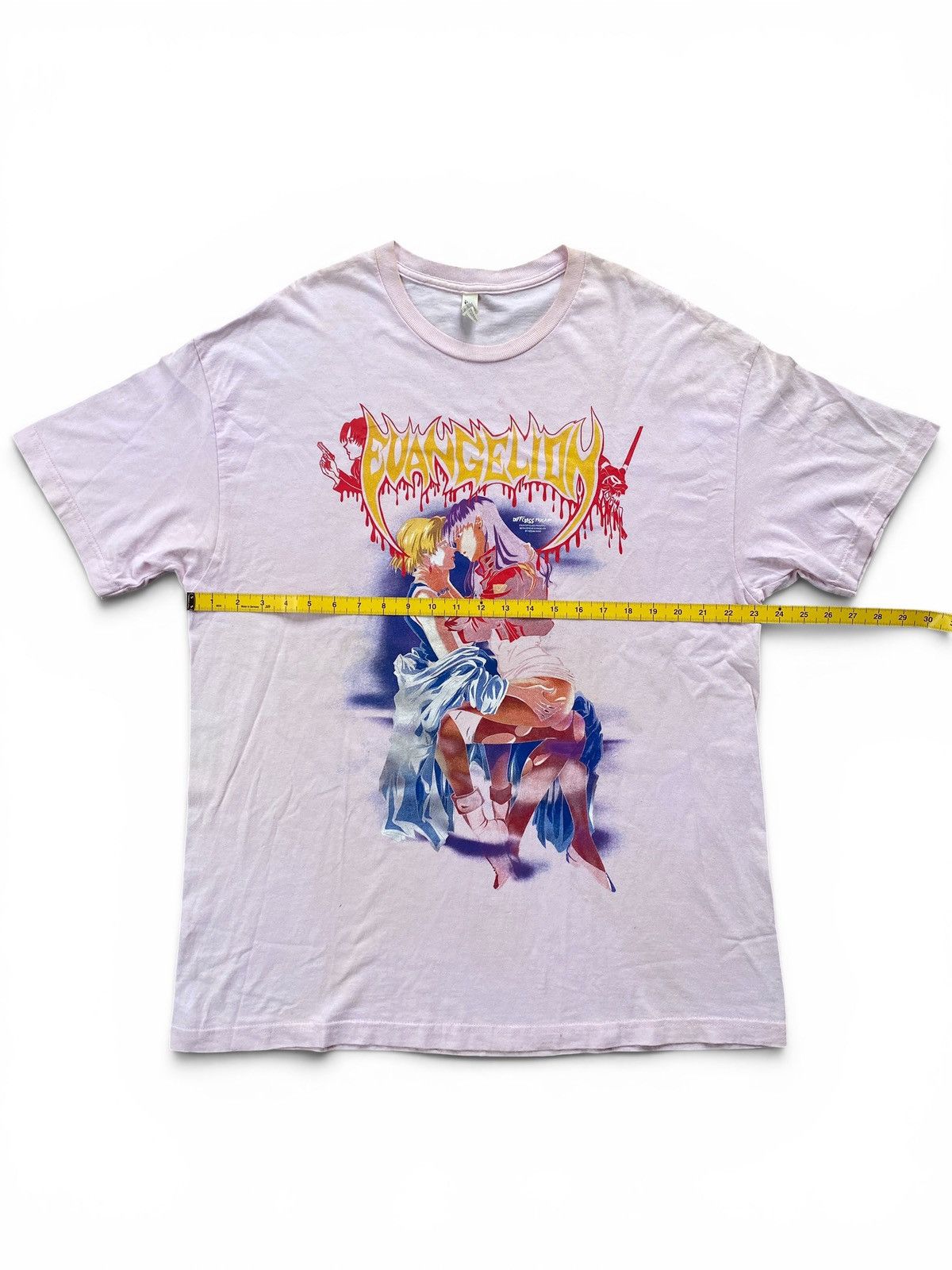 Japanese Brand Rare Neon Genesis Evangelion Waifu Tee Love is Destructive Size US XL / EU 56 / 4 - 7 Thumbnail