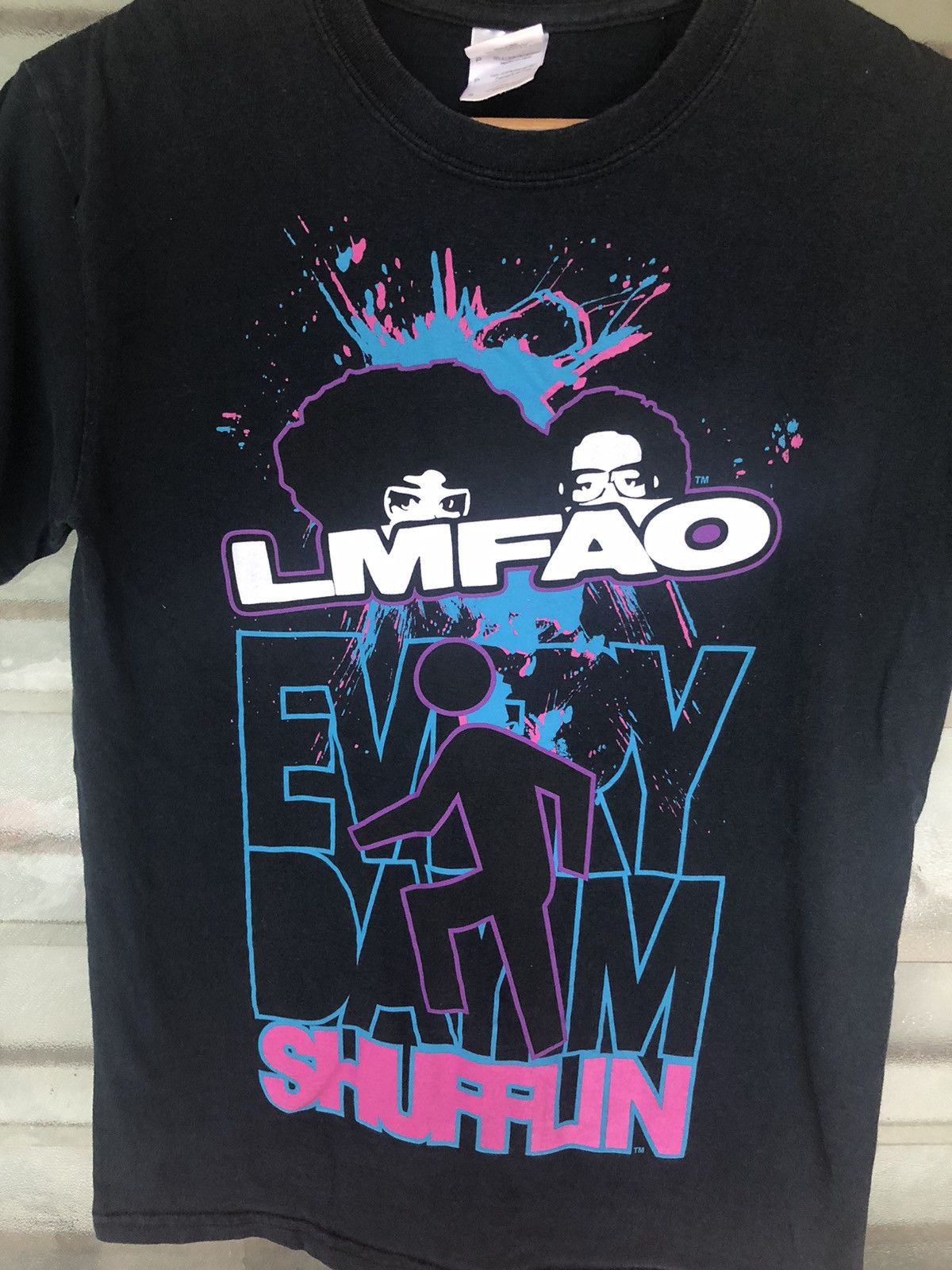 Rap Tees Vintage LMFAO Everyday I’m Shuffun Shirt Tee Size US S / EU 44-46 / 1 - 7 Thumbnail