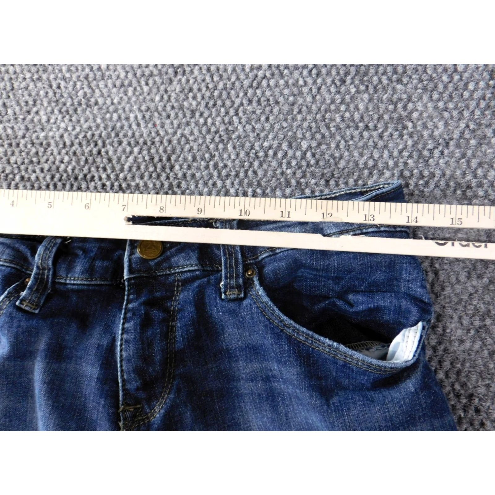 Zara Zara Jeans Womens 8 Denim Blue Straight Regular Zip 28in Inseam 30in Cotton Blend Spandex Zipper Stretch Jeans Women Regular Blue 8 Size 26" / US 2 / IT 38 - 4 Thumbnail