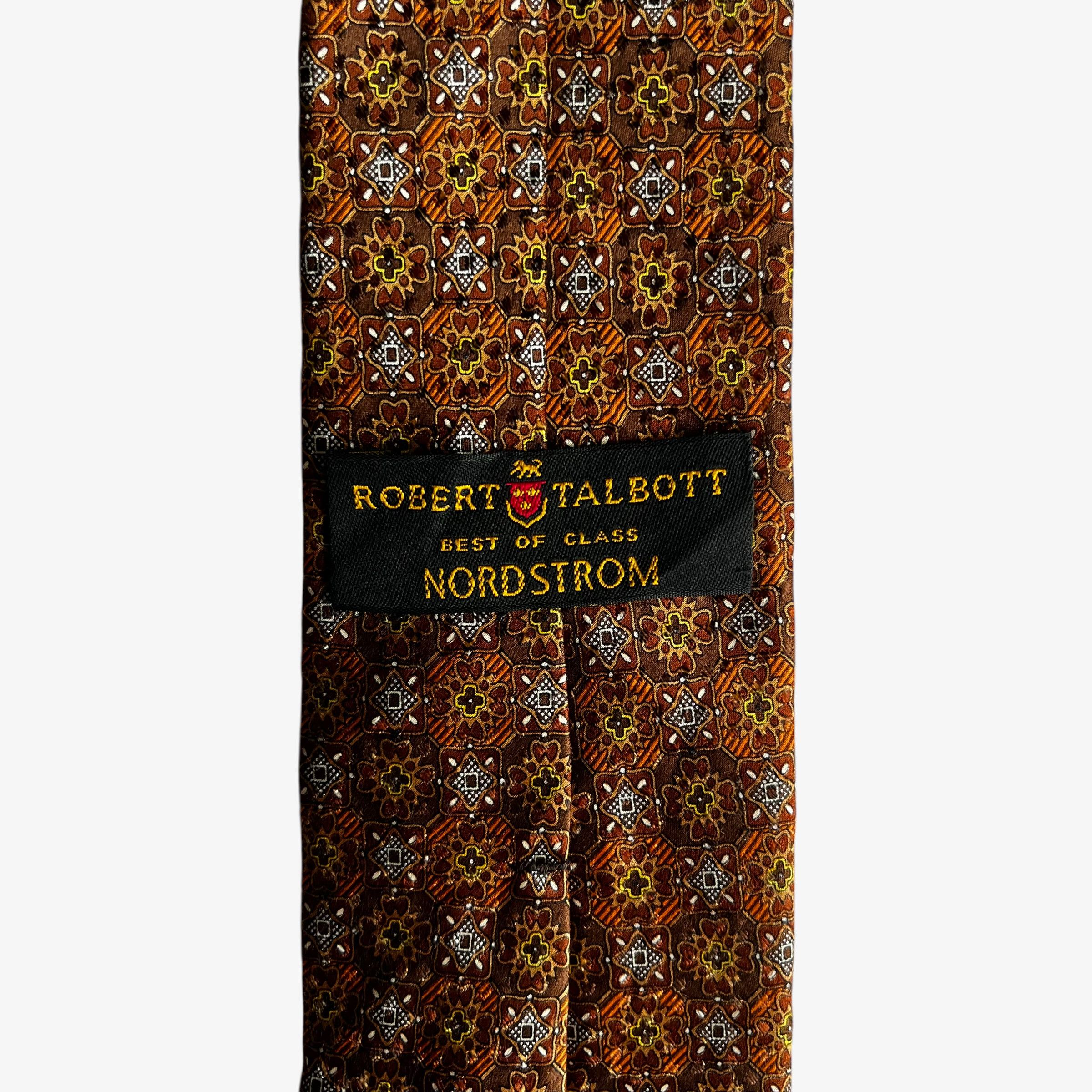 Robert Talbott Vintage 90s Robert Talbott Geometric Floral Print Silk Tie Size ONE SIZE - 2 Thumbnail
