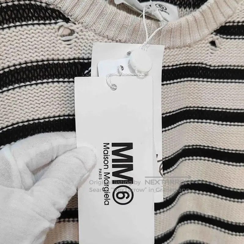 Maison Margiela Maison Margiela Striped Cotton Women’s Sweater . Size XS / US 0-2 / IT 36-38 - 3 Thumbnail