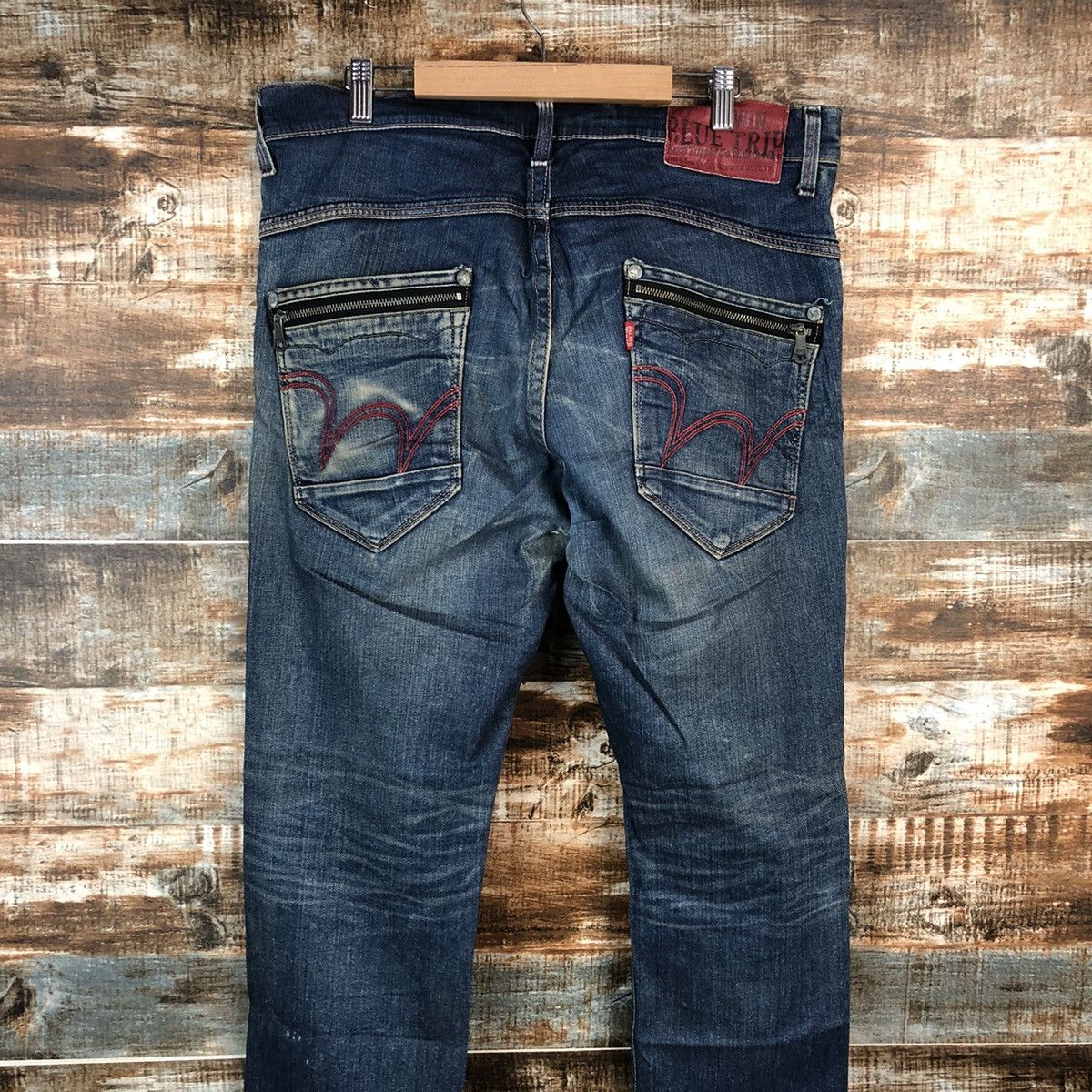 Japanese Brand DL Edwin Blue Trip Denim Pants #C174 Size US 34 / EU 50 - 13 Thumbnail