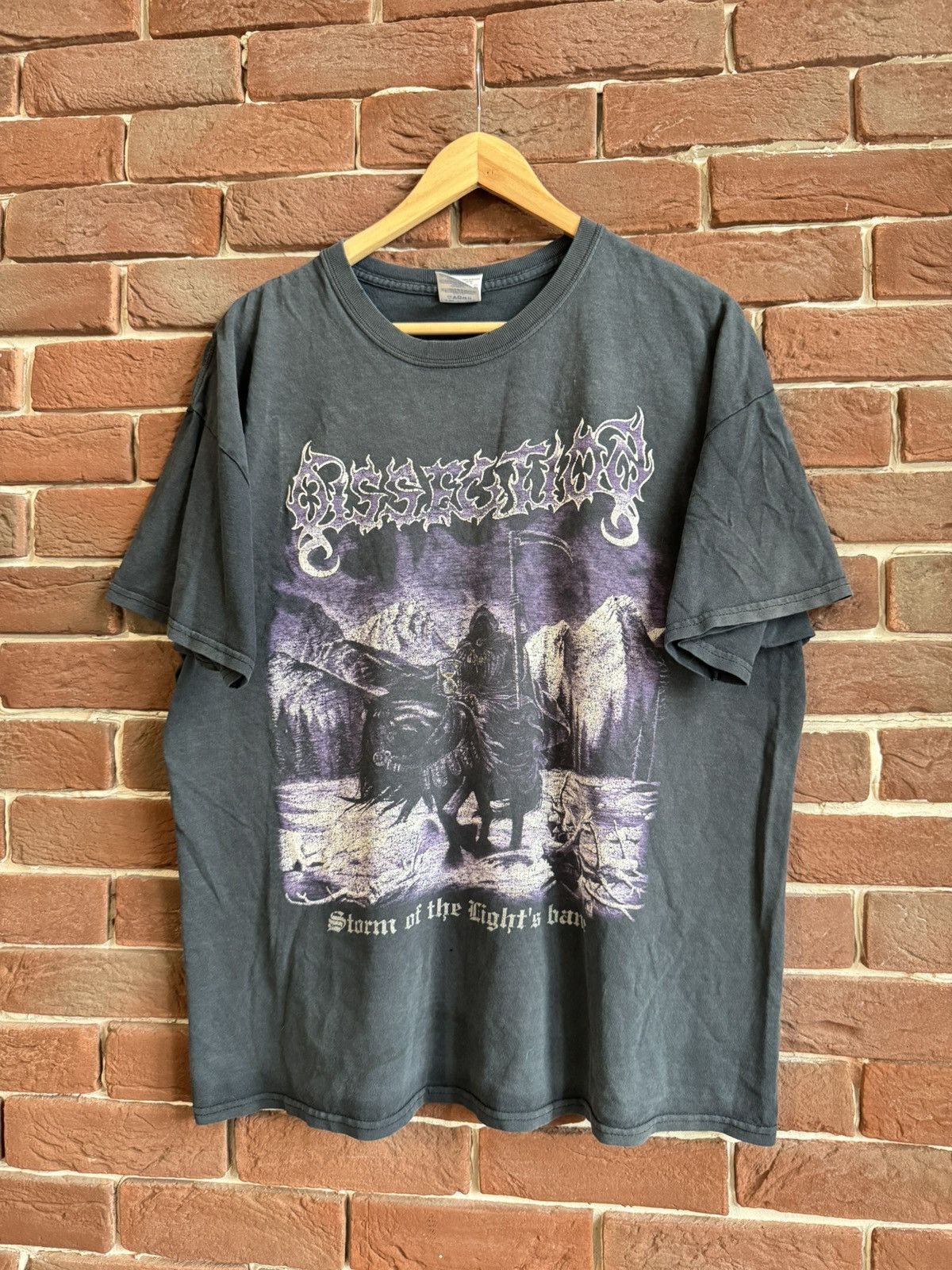 Band Tees Rare Dissection Storm 00s Vintage Black Metal Band T Shirt Size US XL / EU 56 / 4 - 1 Thumbnail