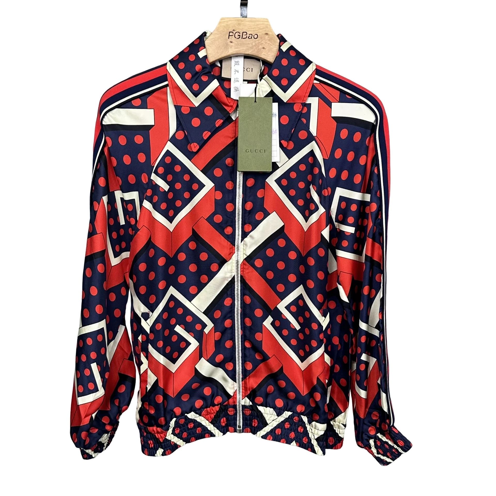 Gucci Gucci Geometric Polka Dot Zip Shirt XS Size US XS / EU 42 / 0 - 1 Thumbnail