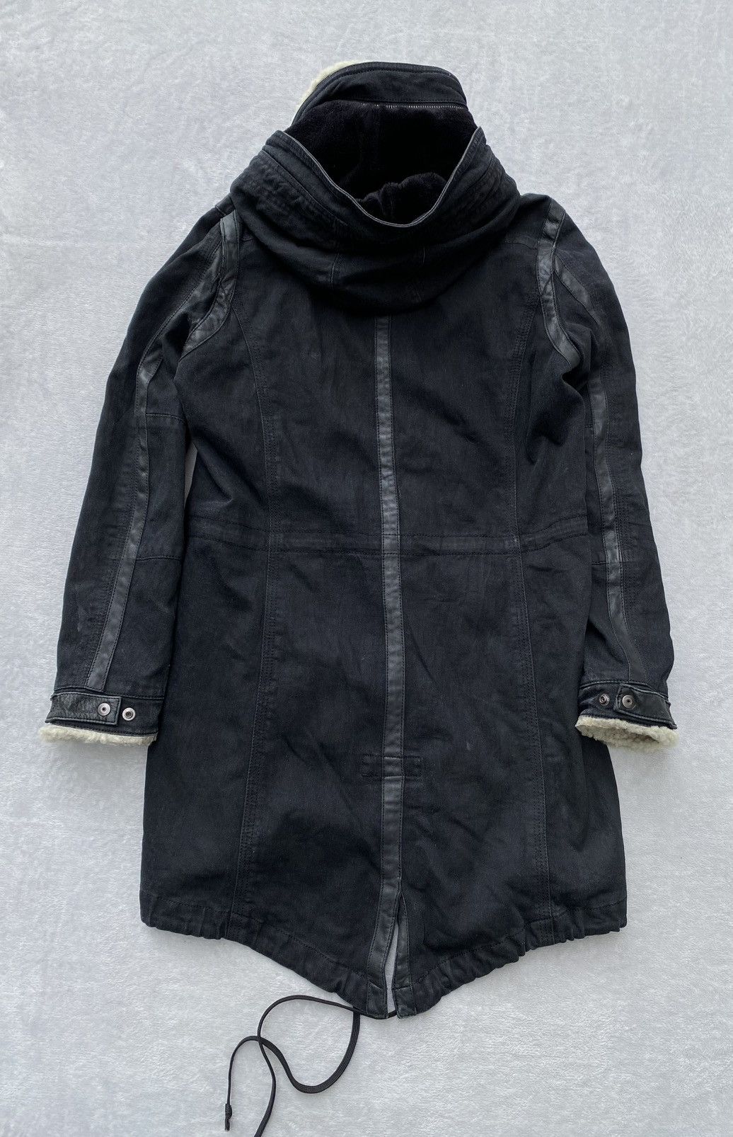 5351 POUR LES HOMMES 2000s 5351 Pour Les Hommes Leather Trimmed Washed Parka Size US S / EU 44-46 / 1 - 15 Thumbnail