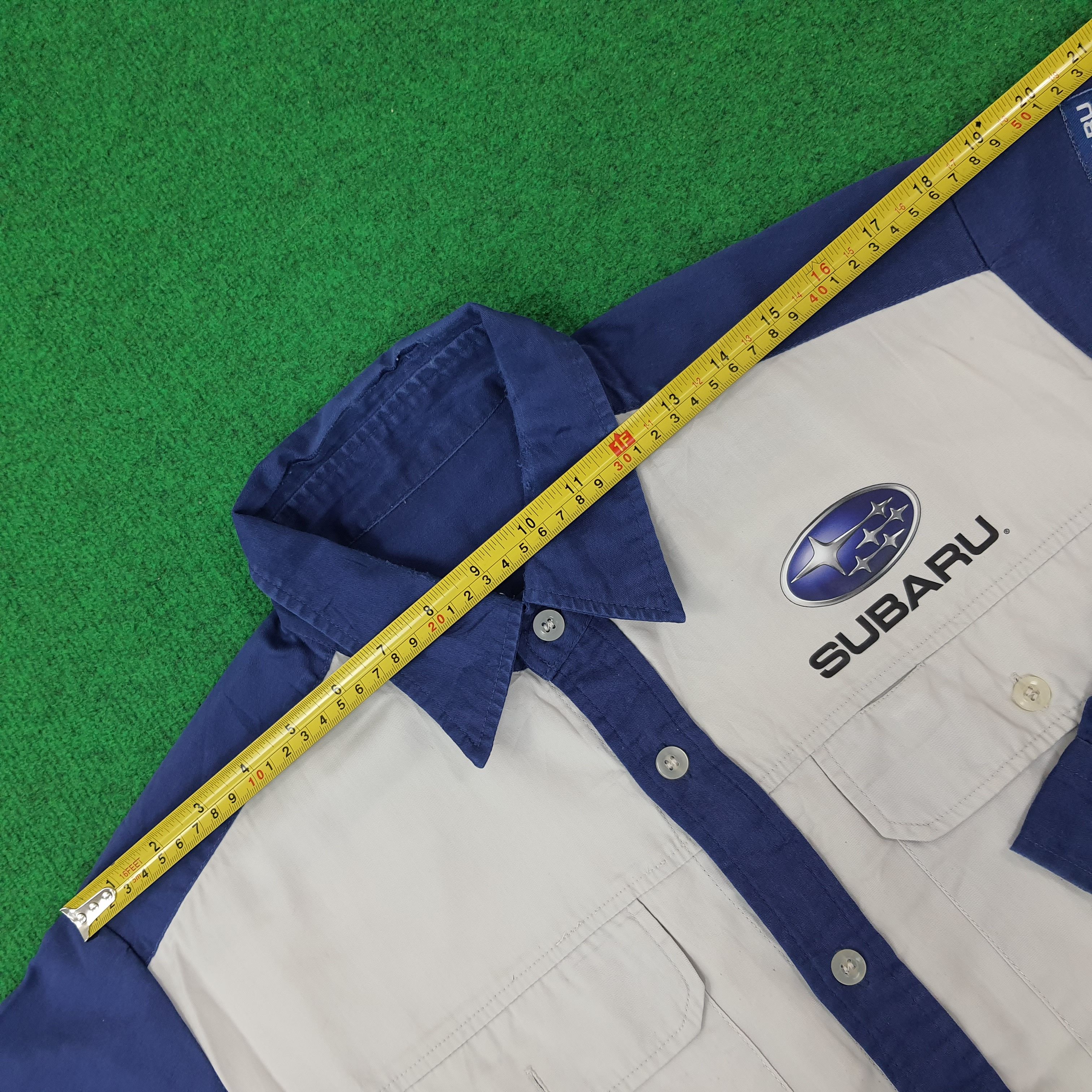 Vintage SUBARU Japan Automobile Sports Work Shirt C223N57