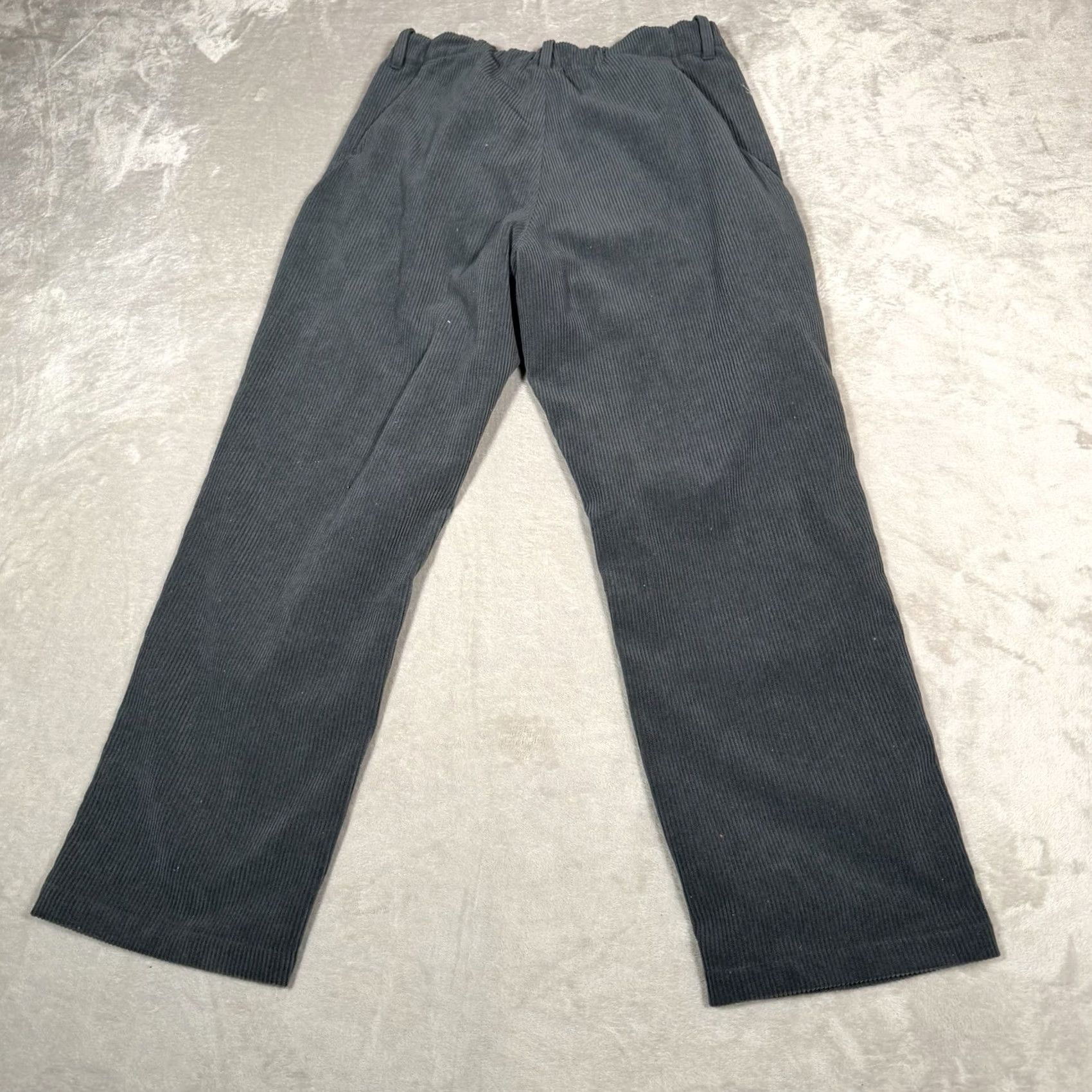 Goldwin Goldwin Pants Mens L Gray Fine Wale Corduroy Straight Leg Drawstring Casual Size US 33 - 5 Thumbnail