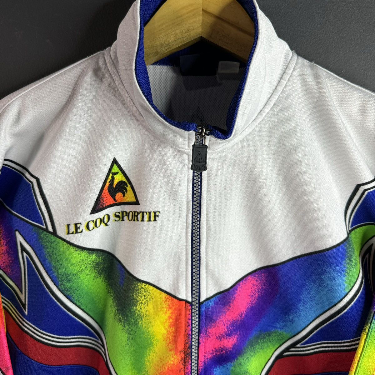 Le Coq Sportif Vintage Le Coq Sportif Y2K Rainbow Retro Track Jacket Size US M / EU 48-50 / 2 - 3 Thumbnail