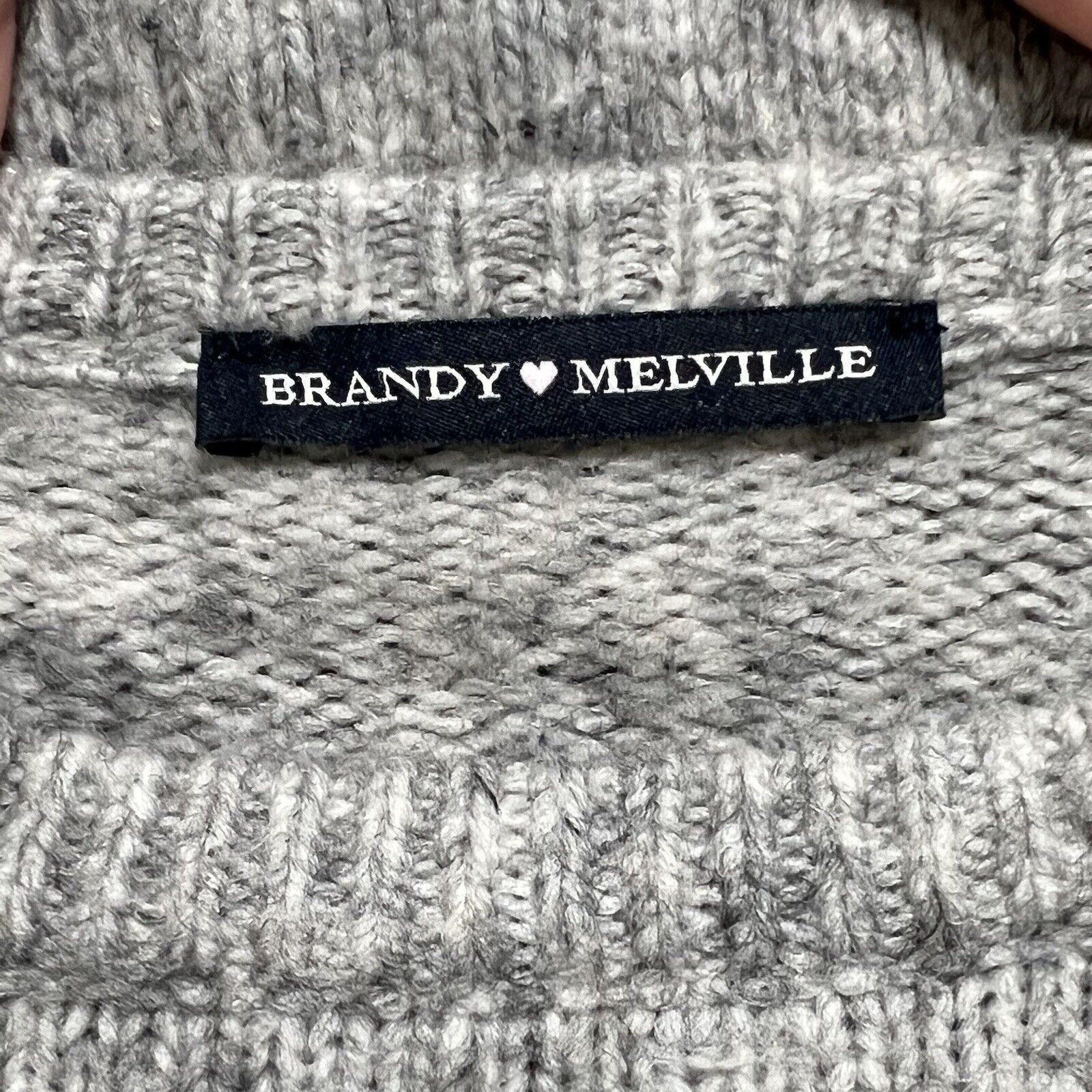 Brandy Melville Brandy MelvilleCropped Sweater Acrylic Wool Blend Crop Top Size ONE SIZE - 3 Thumbnail