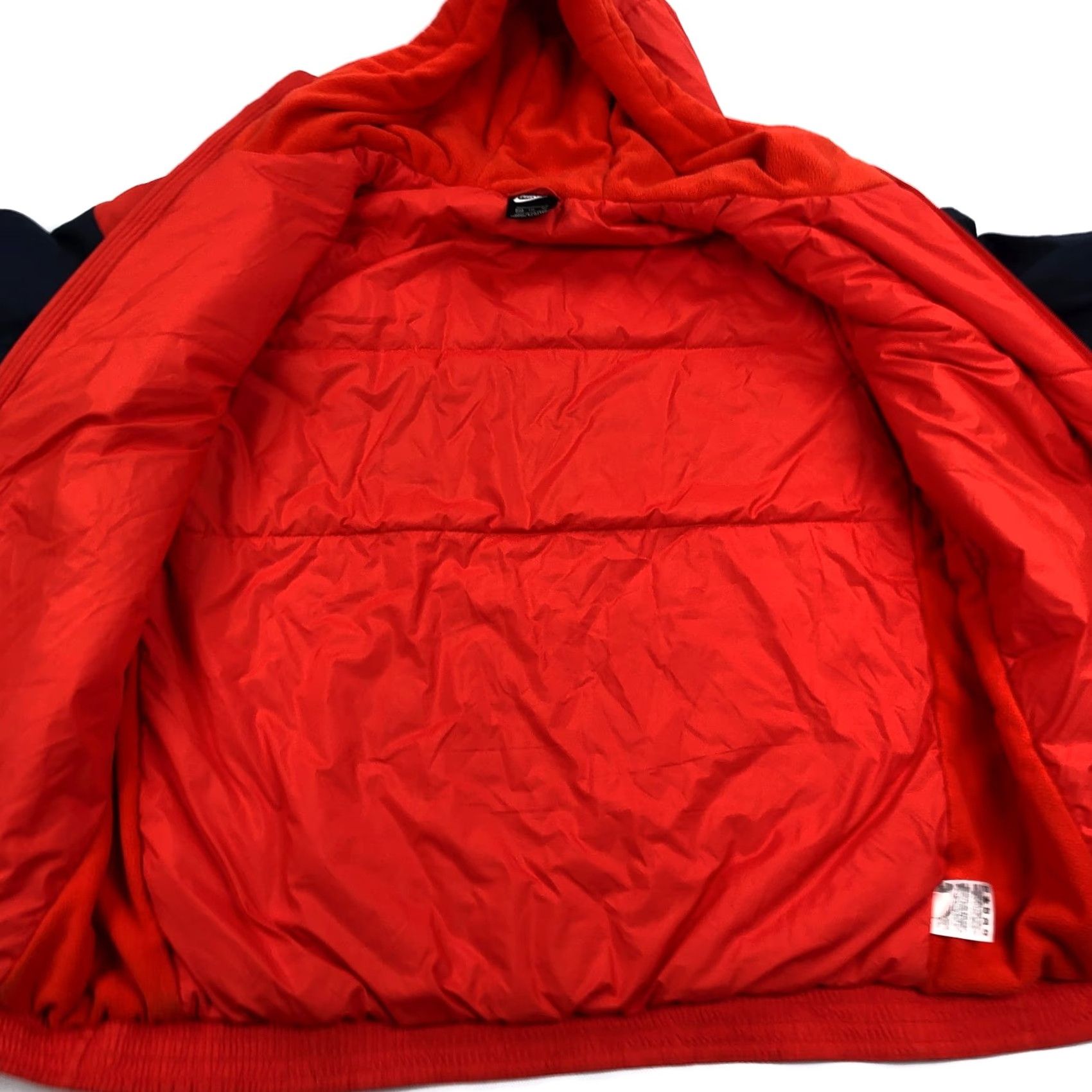 Nike Nike Puffer Jacket Men 2XL Synthetic Fill Windbreaker Orange Navy Solid Zip Jacket Regular Length Winter Sportswear Size US XXL / EU 58 / 5 - 7 Thumbnail