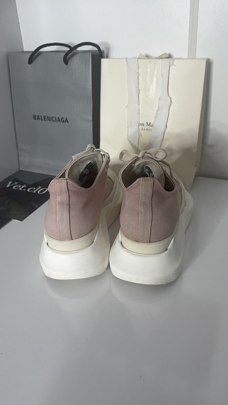 Rick Owens Drkshdw ✅ Rick Owens Drkshdw Abstract Pink Milk low Size US 10 / IT 40 - 6 Thumbnail