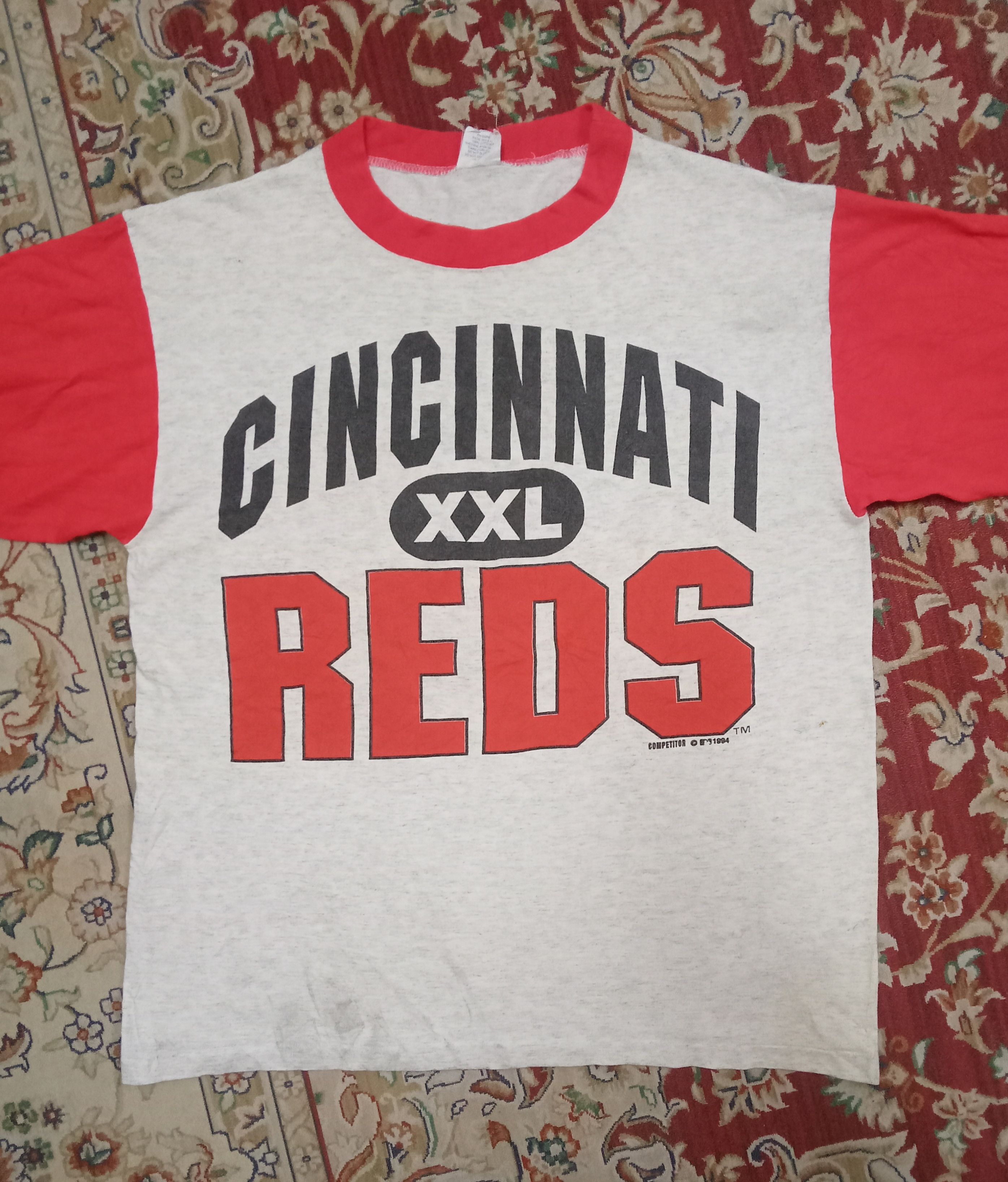 MLB Vintage Cincinnati XXL Reds Competitor MLB 94' L/s T Shirt Size US M / EU 48-50 / 2 - 1 Thumbnail