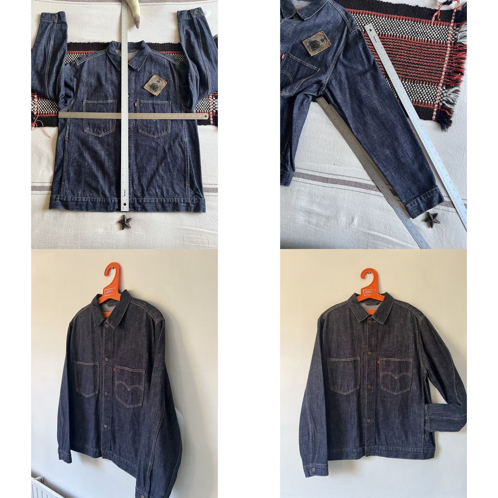 Levi's Levi’s Sunrise Trucker Jacket L Regular Levi’s Sunrise Trucker Jacket L Denim Blue 2001 Vintage 70511 46 in Chest Mens Workwear 90s Retro Riveted Size US L / EU 52-54 / 3 - 10 Thumbnail