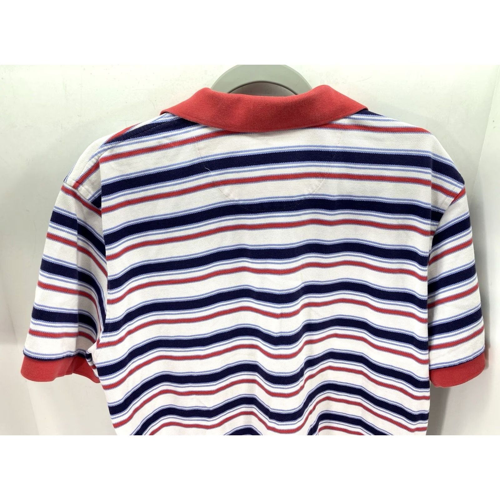 Brooks Brothers Brooks Brothers Polo Shirt Men XL Red Stripe Short Sleeve Cotton Knit Pullover Size US XL / EU 56 / 4 - 7 Thumbnail