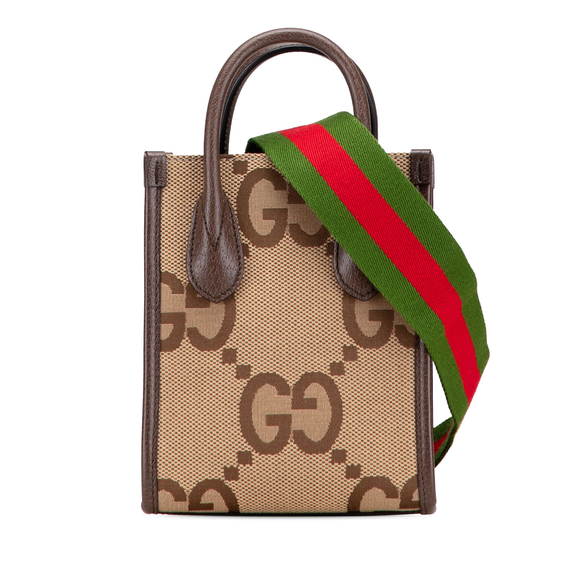 Gucci Gucci Mini Jumbo GG Canvas Web Satchel Size ONE SIZE - 1 Thumbnail