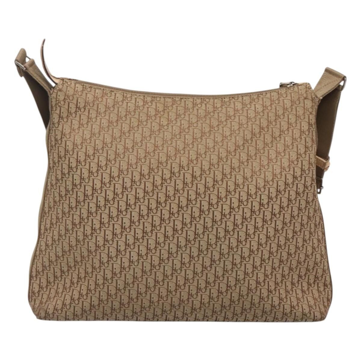 Dior DIOR Trotter Canvas Shoulder Bag Beige Gold Size ONE SIZE - 3 Thumbnail