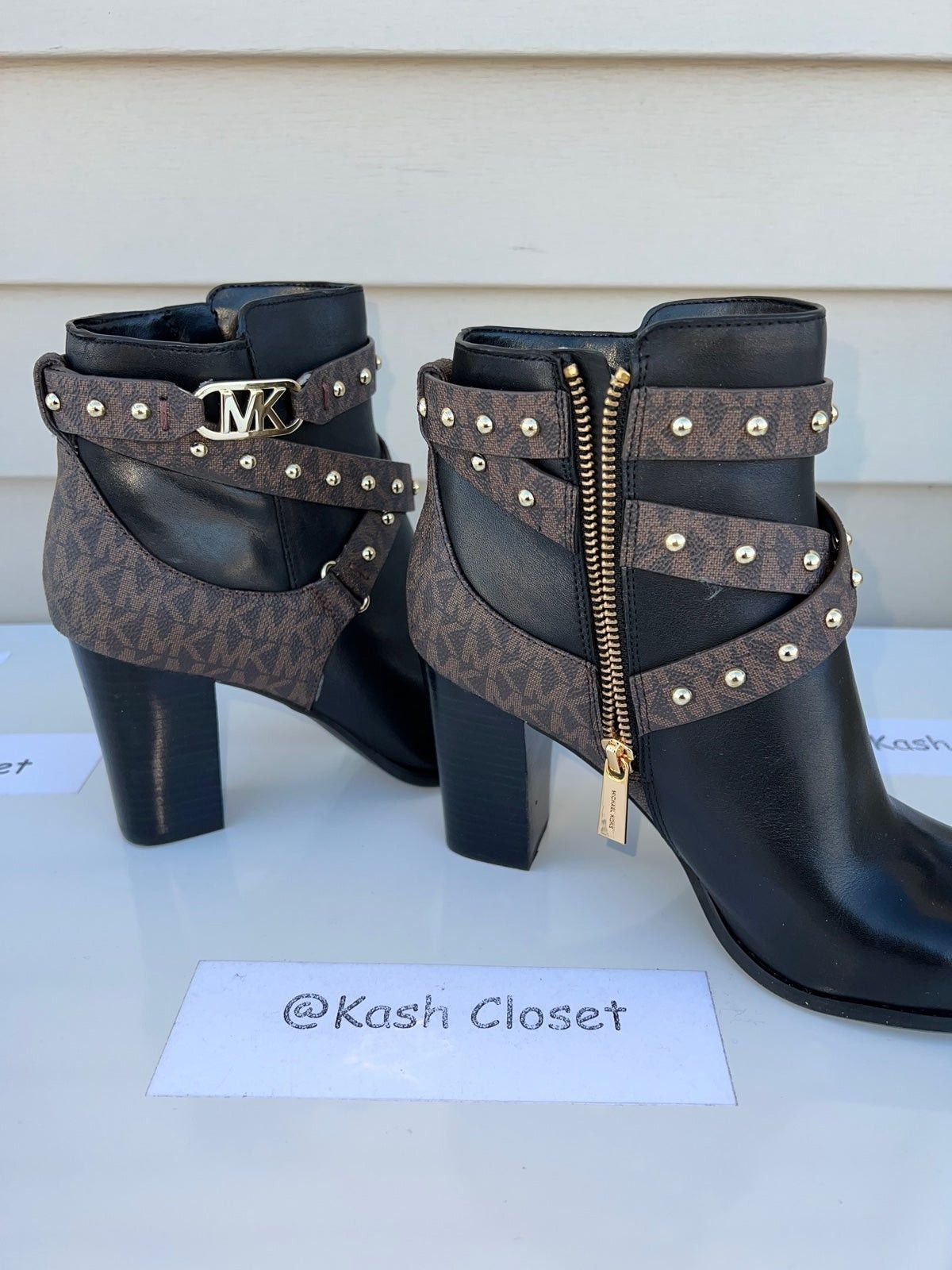 Kors Shoes Michael Kors Kincaid Leather Ankle Boot Michael Kors