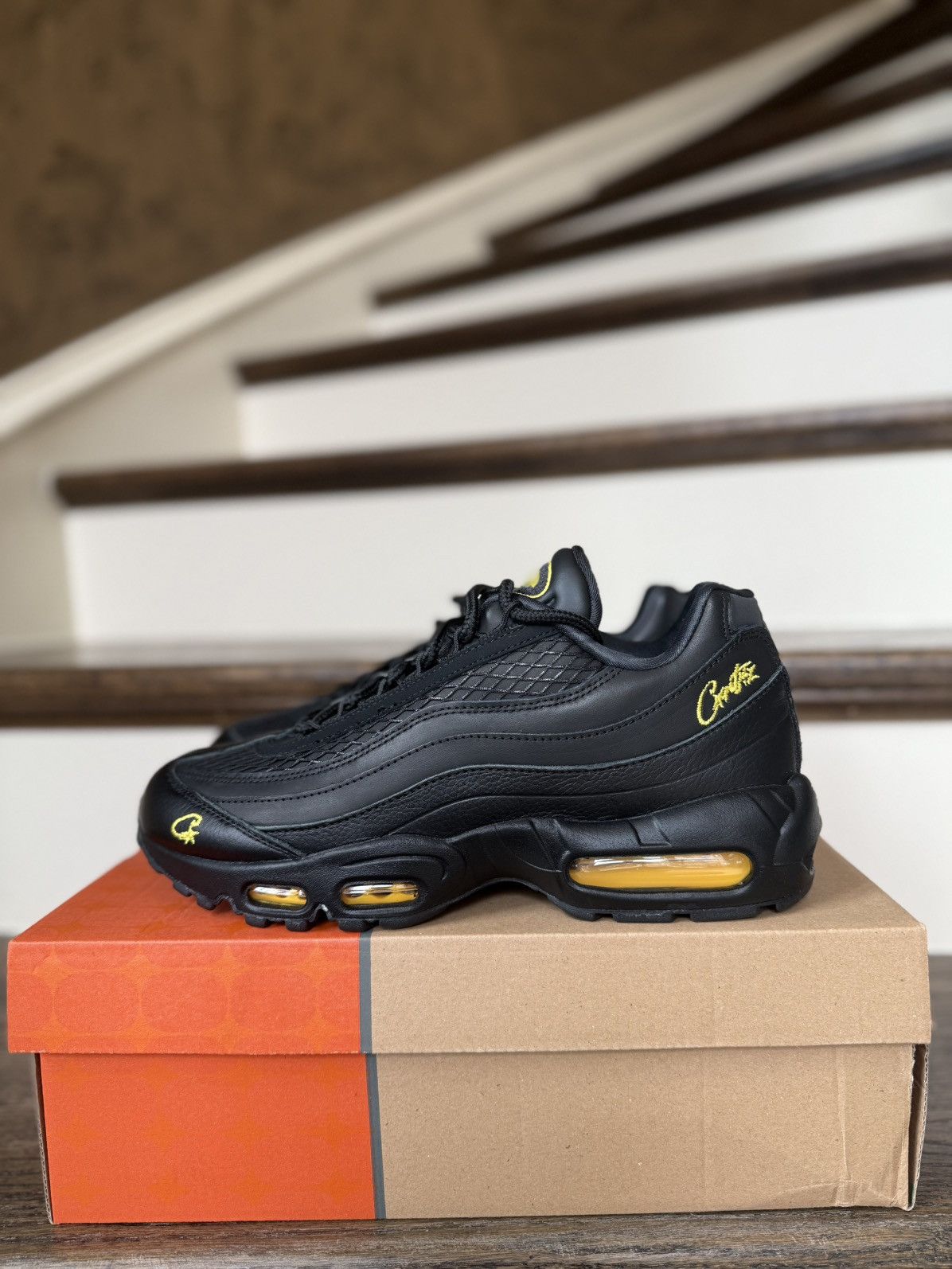 Corteiz × Nike Nike Air Max 95 x Corteiz Honey Blacks size 9 US Size US 9 / EU 42 - 1 Thumbnail