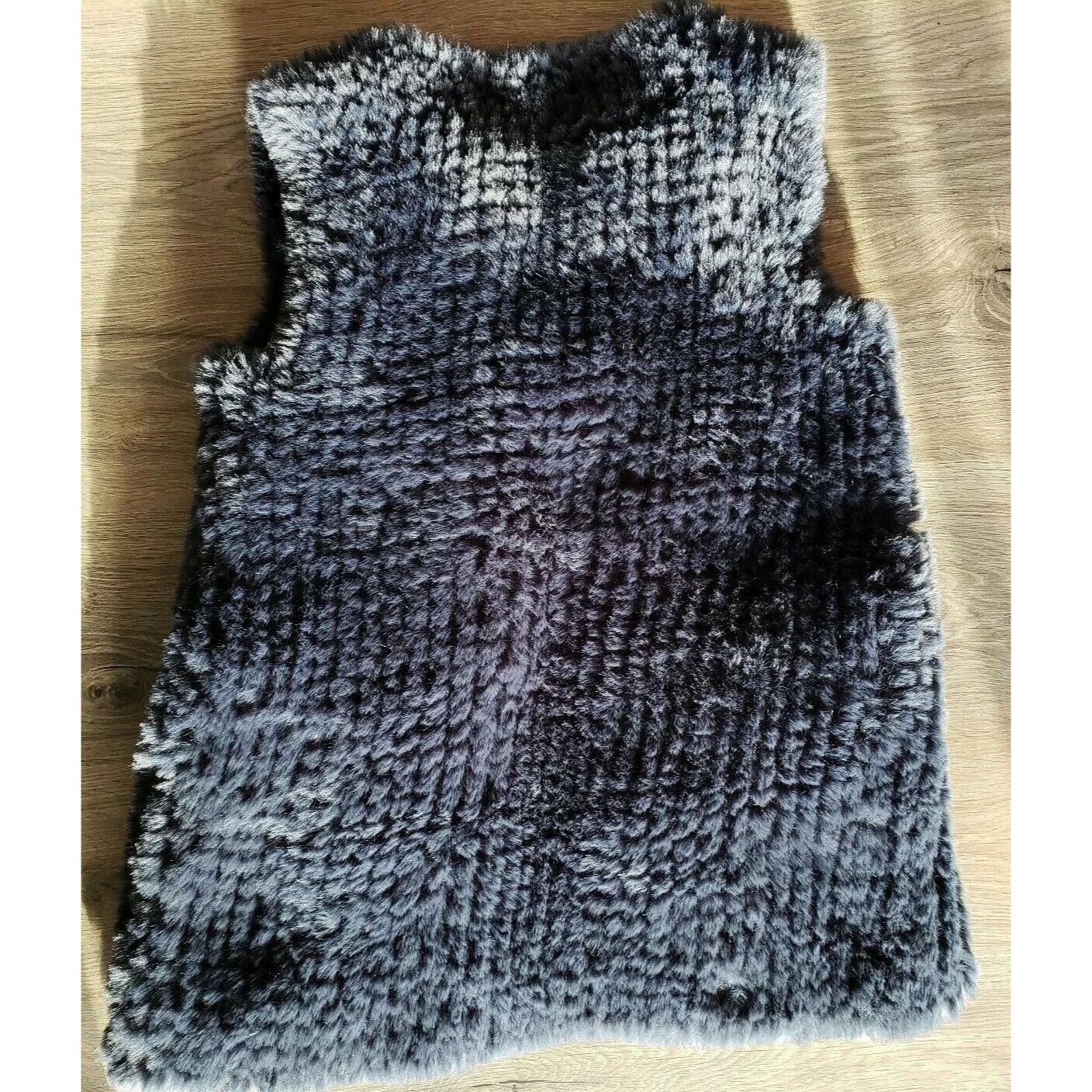 Other Love Token Faux Fur Vest Womens S Indigo Blue Sleeveless Jac Size S / US 4 / IT 40 - 4 Thumbnail
