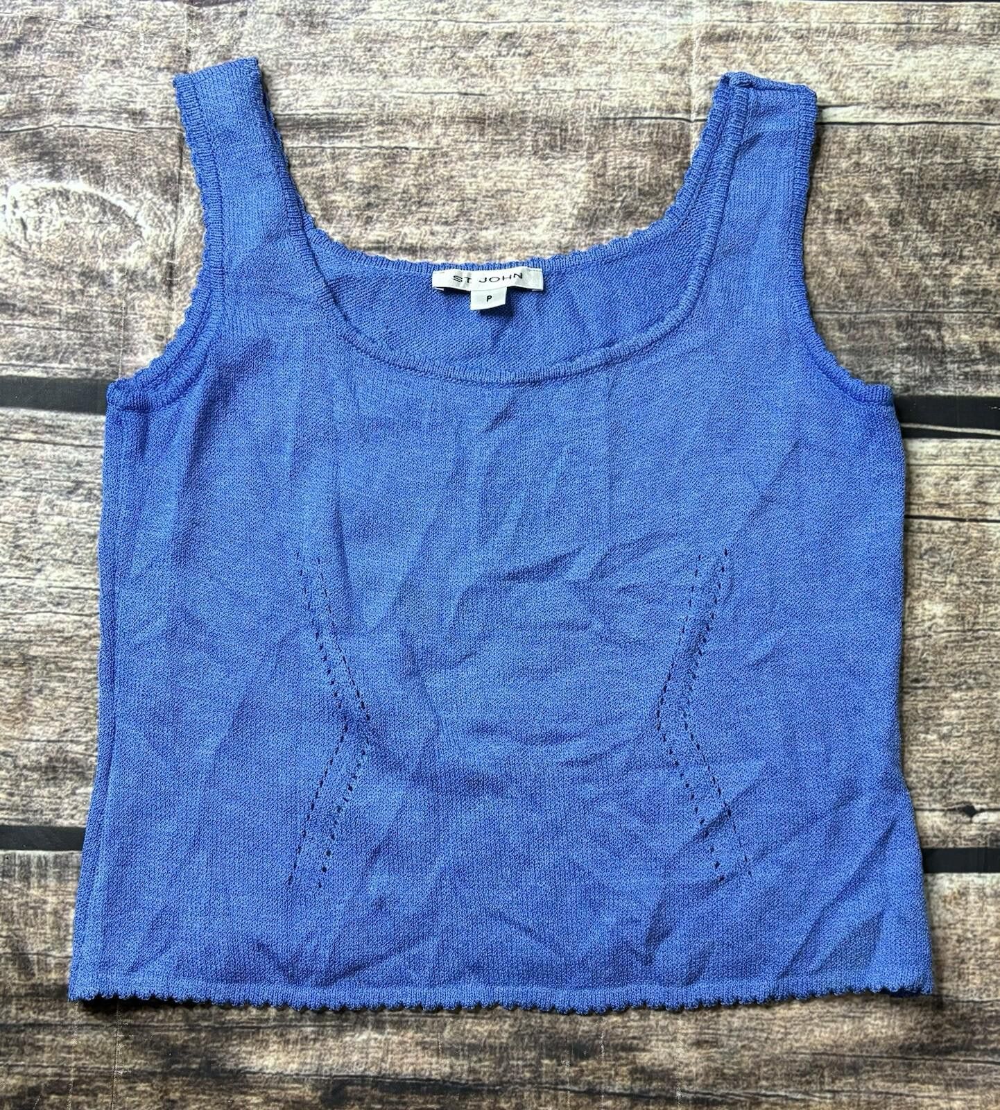 St. John St. John Tank Top Women's Size Petite Knit USA Wool Blend Size S / US 4 / IT 40 - 1 Thumbnail