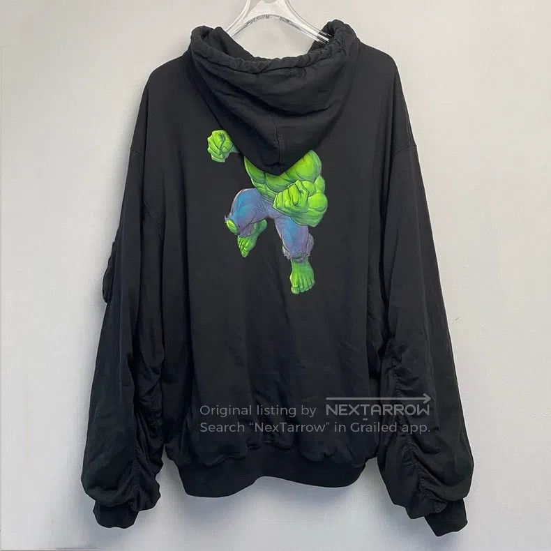 Balenciaga Balenciaga Pattern print loose hooded sweatshirt jacket Size US M / EU 48-50 / 2 - 2 Thumbnail