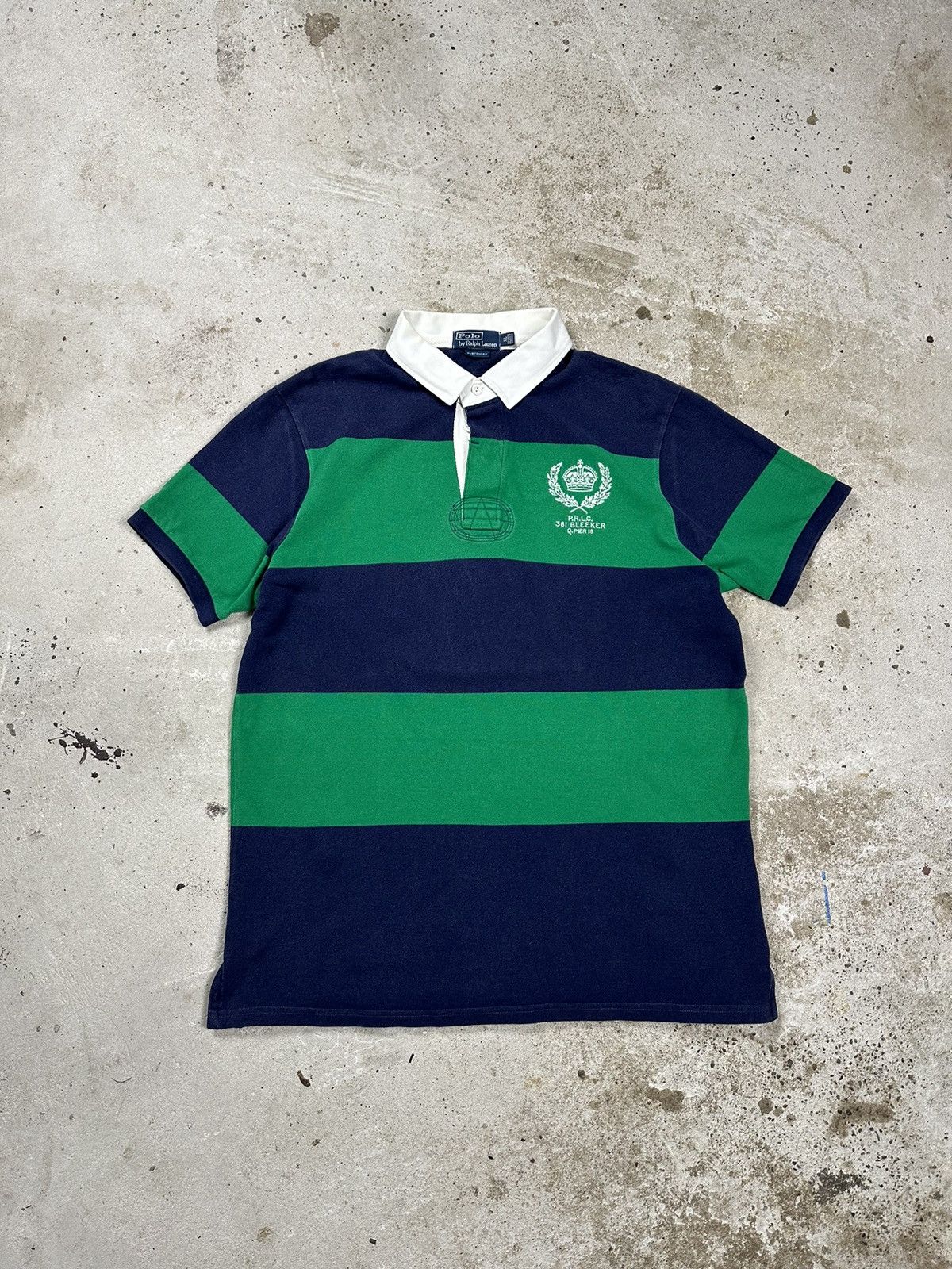 Polo Ralph Lauren Vintage Y2K Polo Ralph Lauren #7 Bleeker Striped Polo Tee Size US XL / EU 56 / 4 - 2 Thumbnail