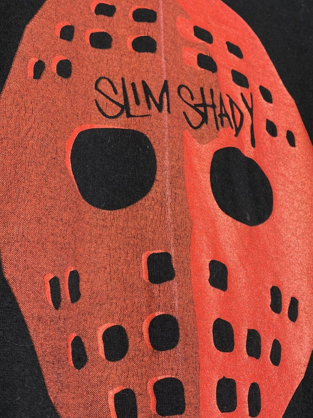 Eminem Vintage Eminem Slim Shady Red Jason Mask Horror Rap Graphic Size US L / EU 52-54 / 3 - 7 Thumbnail