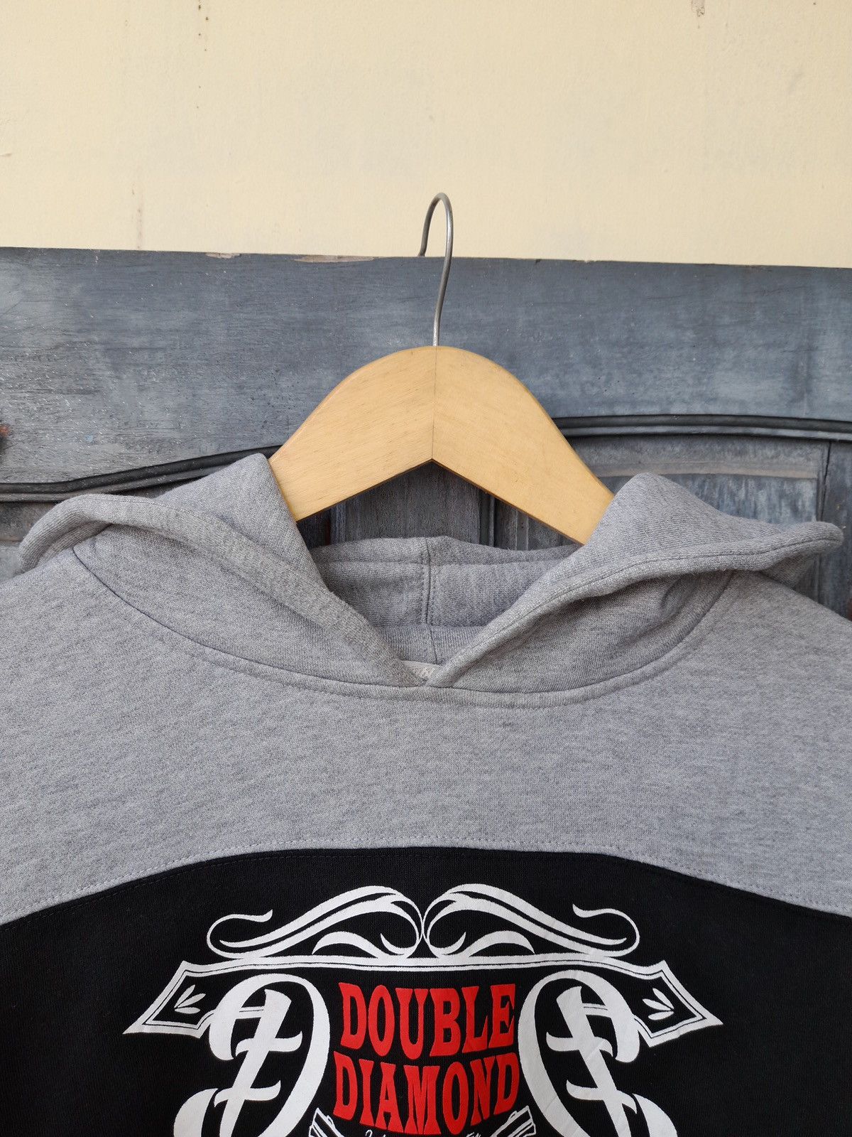 Japanese Brand Vintage Double Diamond 2 Guns Hoodie Black/Grey 00s Y2k Size US XXL / EU 58 / 5 - 3 Thumbnail