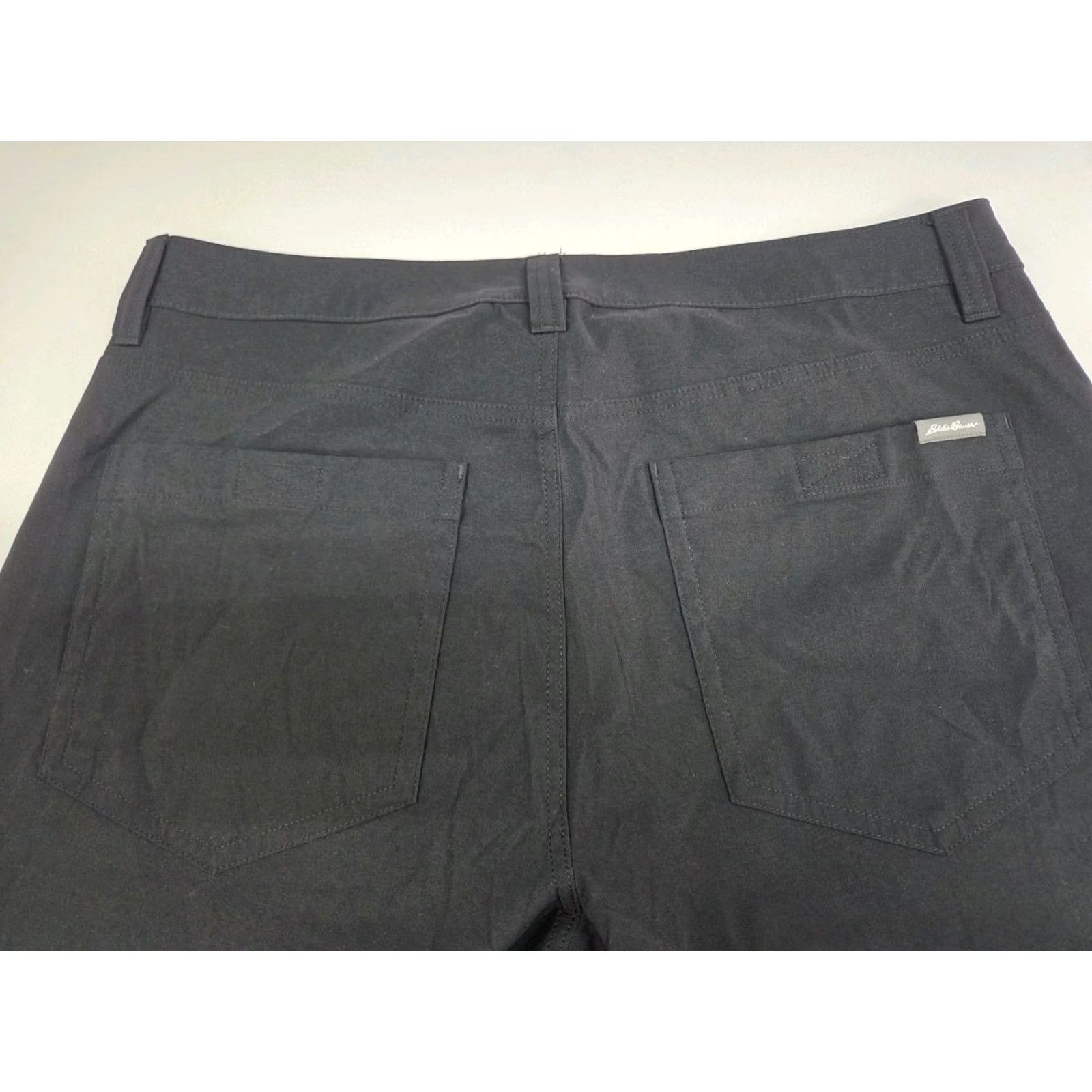 Eddie Bauer Eddie Bauer Mens Convertible Tech Pants Black Nylon Blend 34/30 Regular Straight Pockets Zip Front | 30 Inseam Size US 34 / EU 50 - 5 Thumbnail