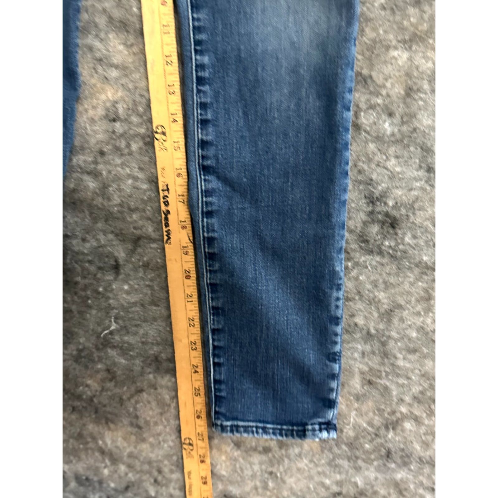 Athleta Athleta Jeans Womens Blue Medium Wash Denim Skinny Size 6 Regular 5-Pocket Design Comfort Winter Size 28" / US 6 / IT 42 - 4 Thumbnail