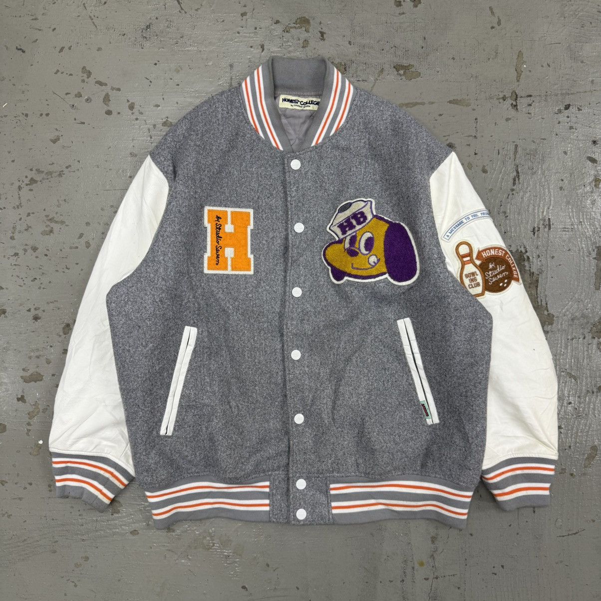 Japanese Brand Honest college by studio seven quilted varsity Jacket Size US L / EU 52-54 / 3 - 1 Thumbnail