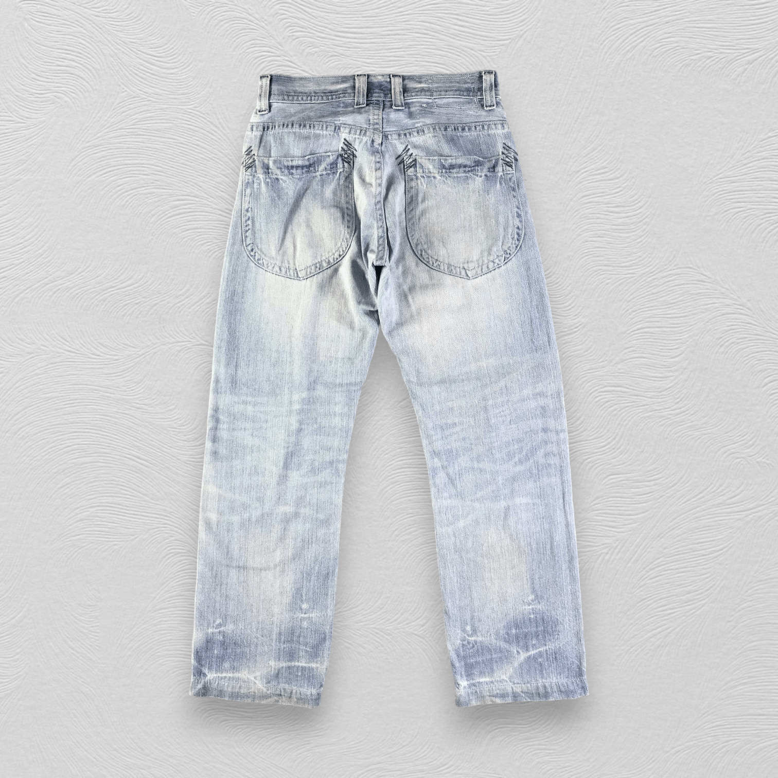 Japanese Brand GL Heart Jeans Light Wash Denim KJ2365 Size US 30 / EU 46 - 2 Thumbnail