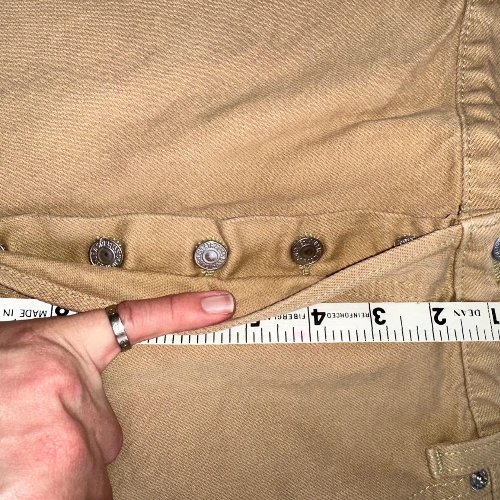 Levi's VINTAGE Levi's 501 Jeans Mens Straight 42x32 Beige Brown 90s USA 501 Series Size US 42 / EU 58 - 7 Thumbnail