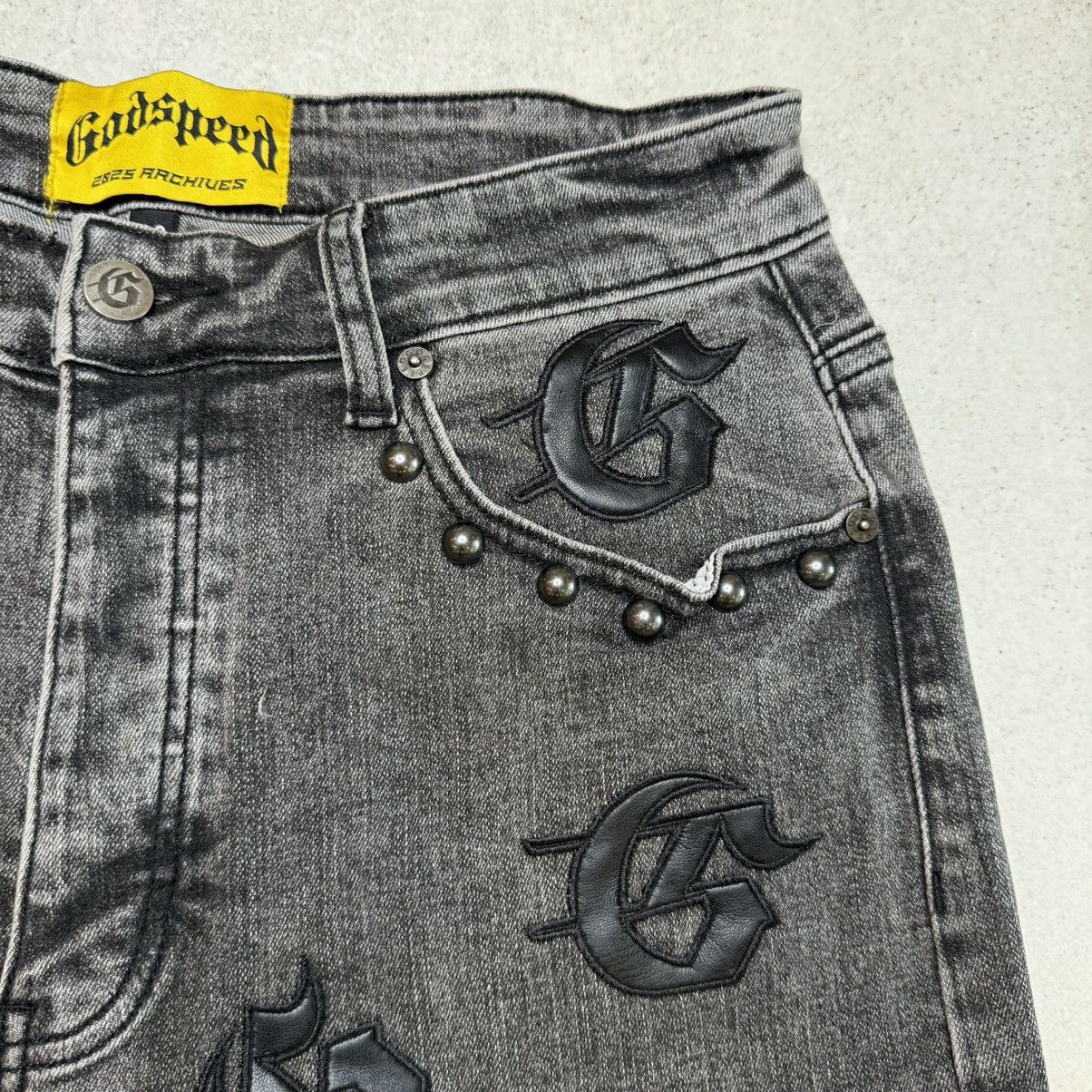 Godspeed Godspeed infinity denim shorts grey SIZE 34 Size US 34 / EU 50 - 4 Thumbnail