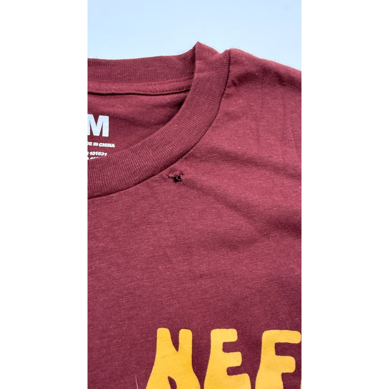Vintage Neff Shirt Mens M Maroon Little Slice Of Heaven Graphic Tee T-Shirt Skater Size US M / EU 48-50 / 2 - 2 Thumbnail