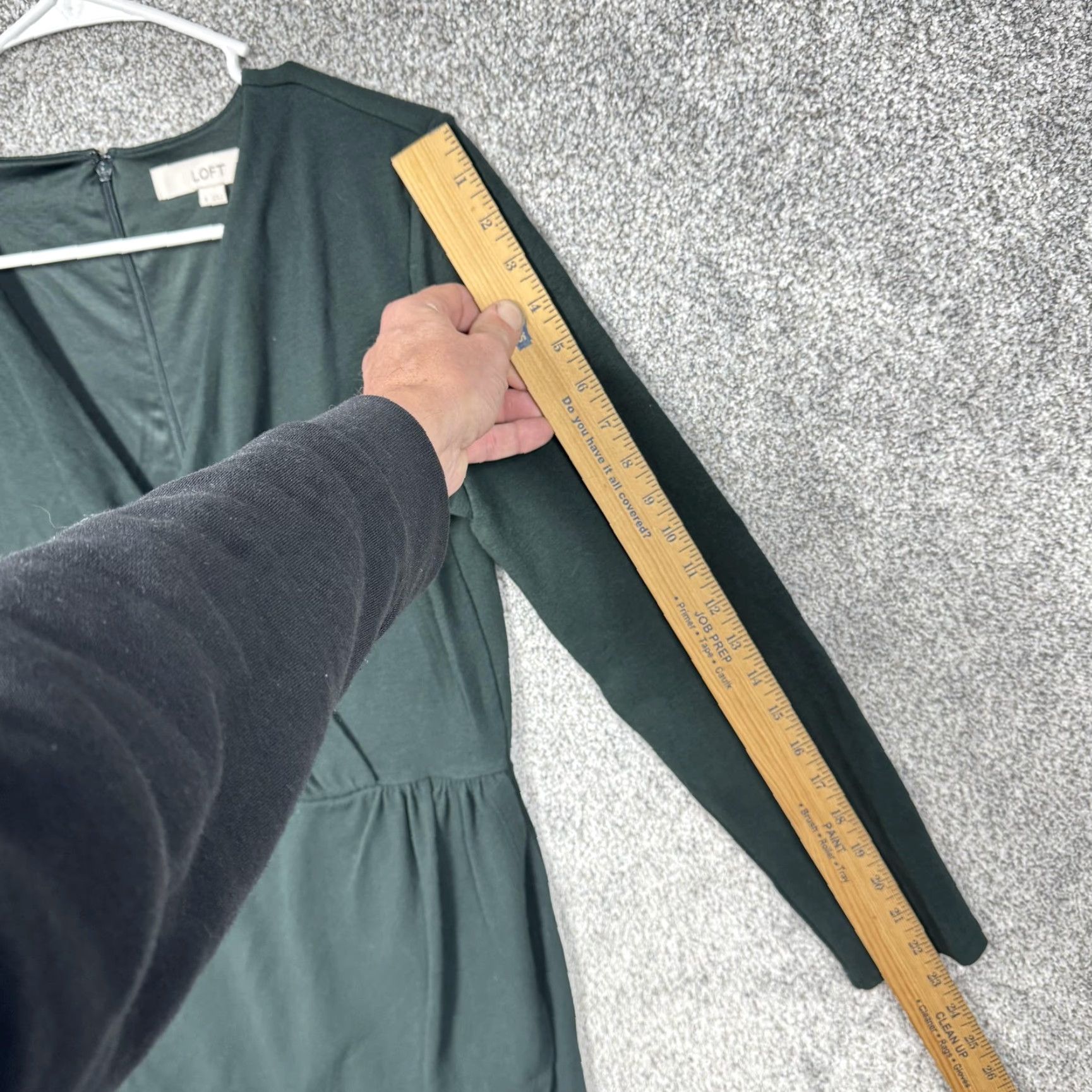 Loft LOFT Dress 6 Green Wrap Office Workwear Chic Church Classic Elegant Minimalist Size M / US 6-8 / IT 42-44 - 2 Thumbnail