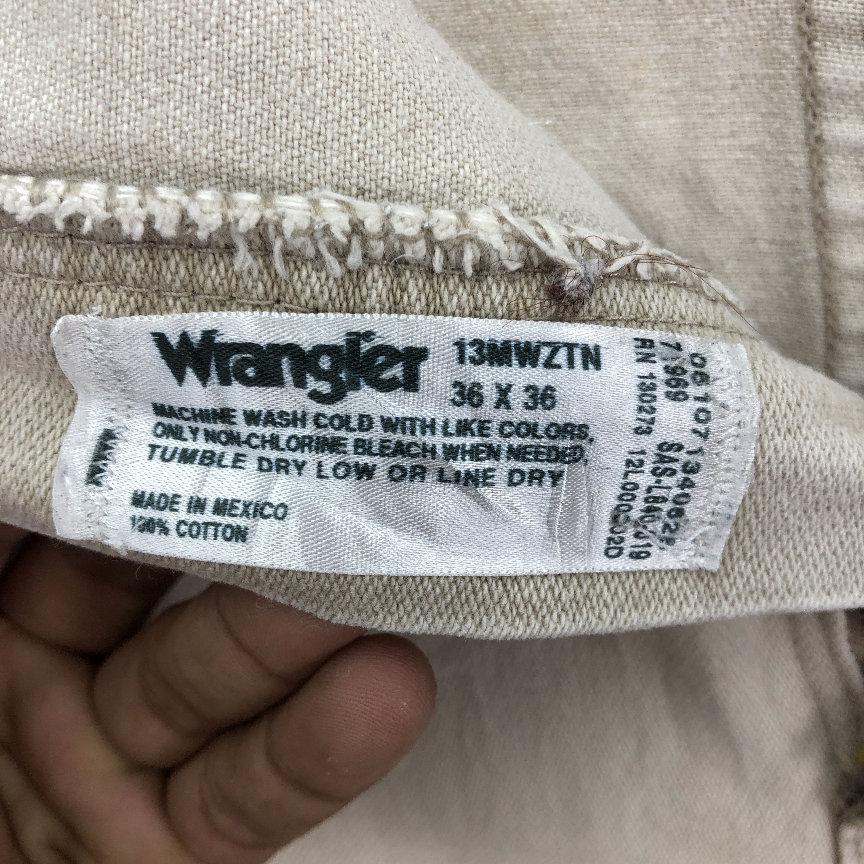 Wrangler Vintage Wrangler Beige Jeans Wrangler Stonewash Faded Denim Size US 34 / EU 50 - 7 Thumbnail