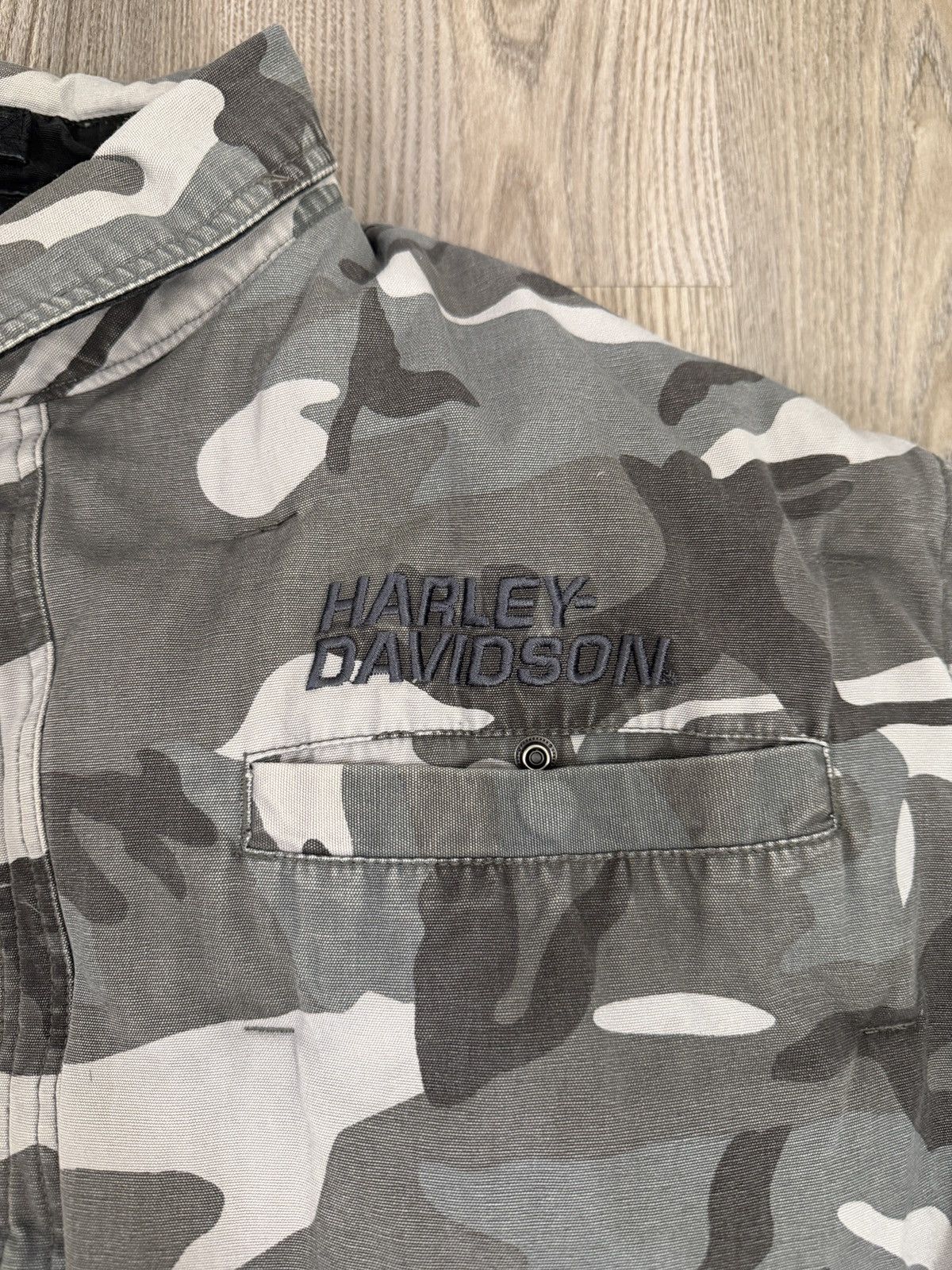 Harley Davidson Harley Davidson Reversible Vintage Jacket Size US XXL / EU 58 / 5 - 7 Thumbnail