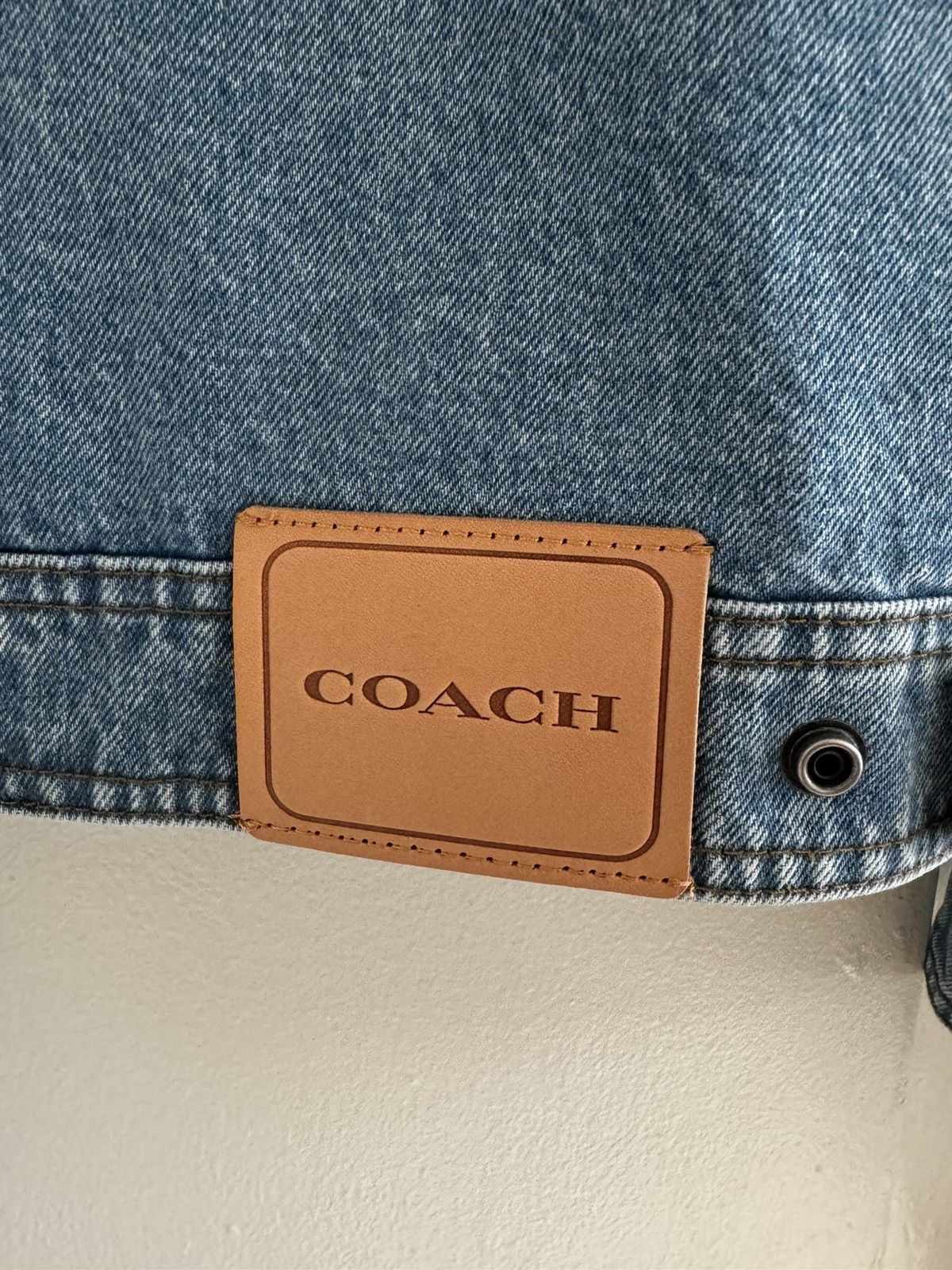 Coach *FINAL PRICE DROP* Shearling Padded Denim Jacket Size US L / EU 52-54 / 3 - 9 Thumbnail