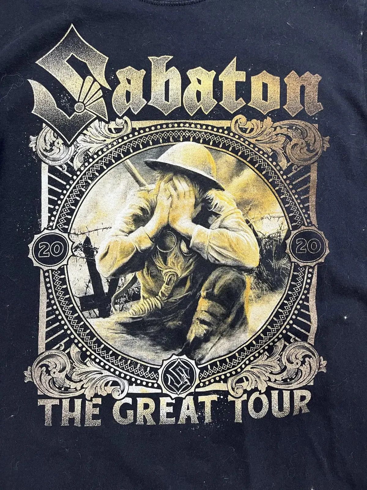 Band Tees Sabaton Vintage Black Rock Tour T Shirt Size US M / EU 48-50 / 2 - 2 Thumbnail