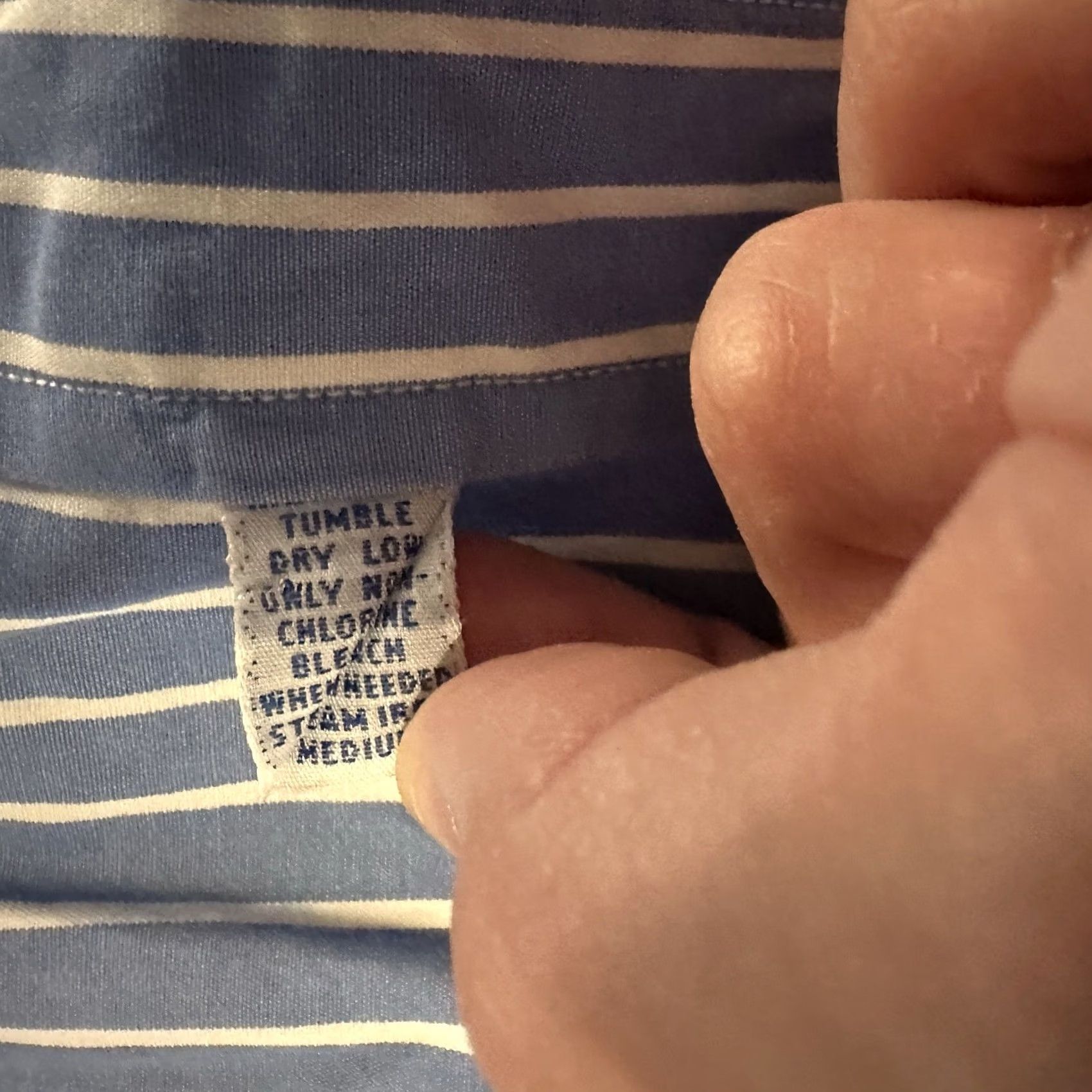 Ralph Lauren VINTAGE Ralph Lauren Blue Striped Button-Down Shirt Men’s XL Y2K Size US XL / EU 56 / 4 - 3 Thumbnail