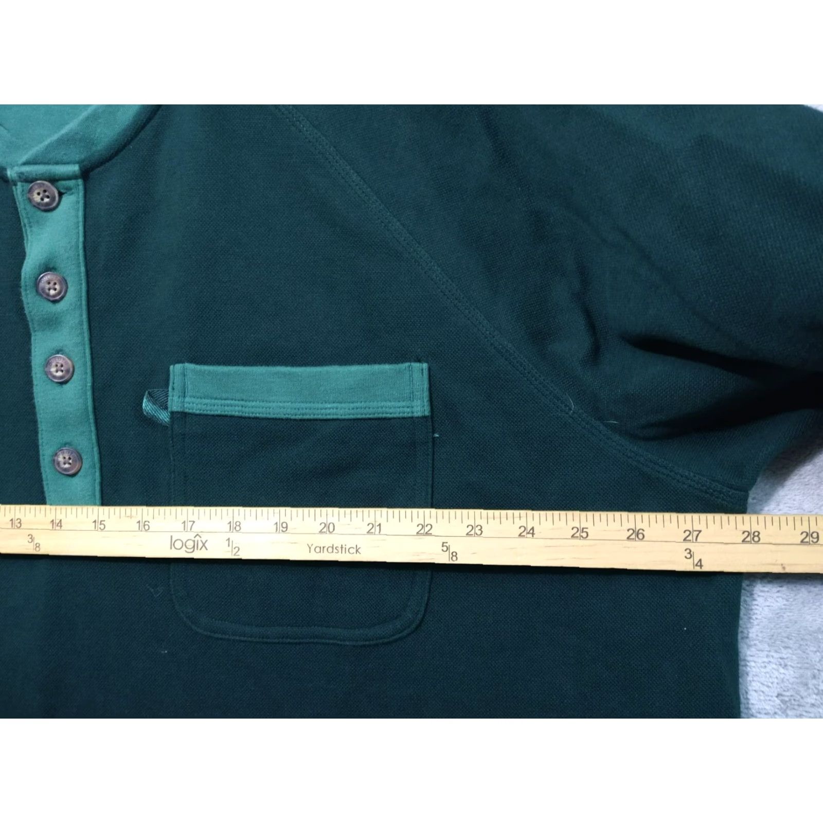 Duluth Trading Company Duluth Trading Shirt Mens 2XL Green Doubletime Knit Long Sleeve Henley Pocket Size US XXL / EU 58 / 5 - 4 Thumbnail