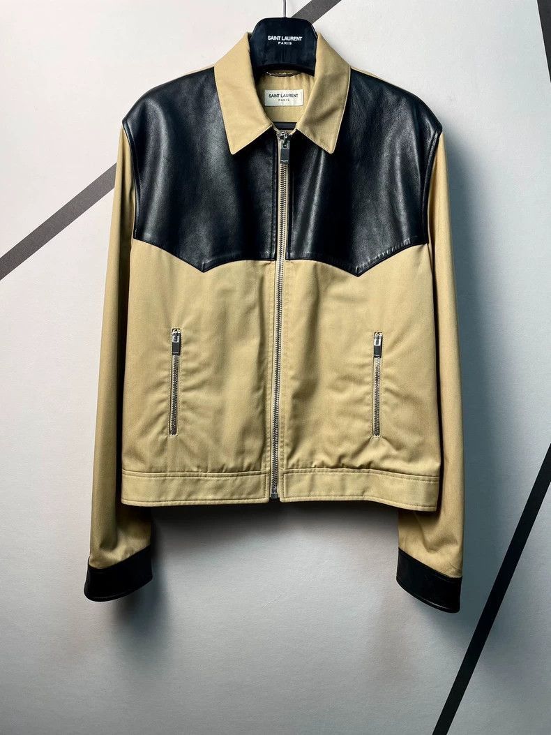 Saint Laurent Paris Saint Laurent Paris Lambskin patchwork jacket-2506 Size US M / EU 48-50 / 2 - 1 Thumbnail