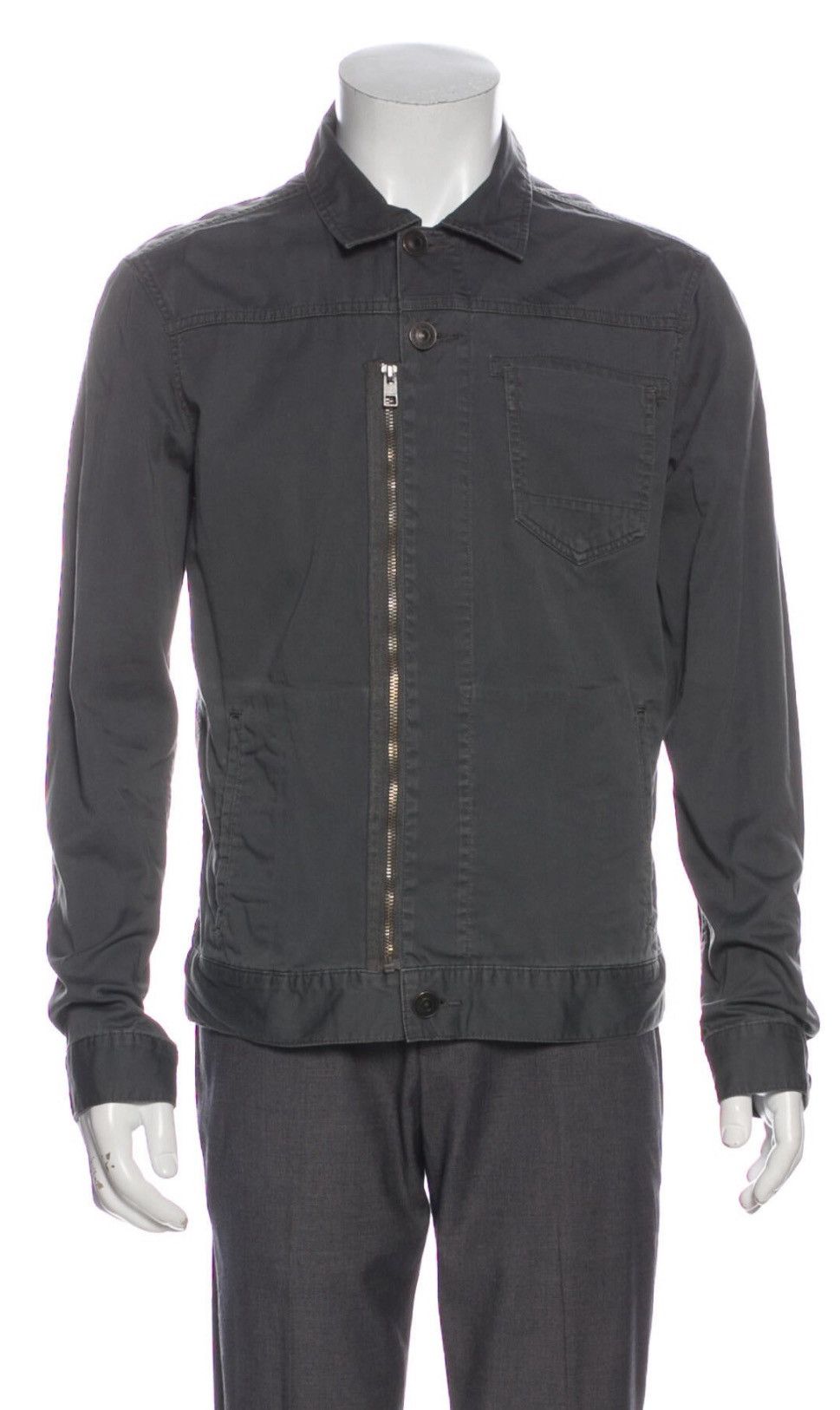 AllSaints Grey Utility Jacket Size Medium