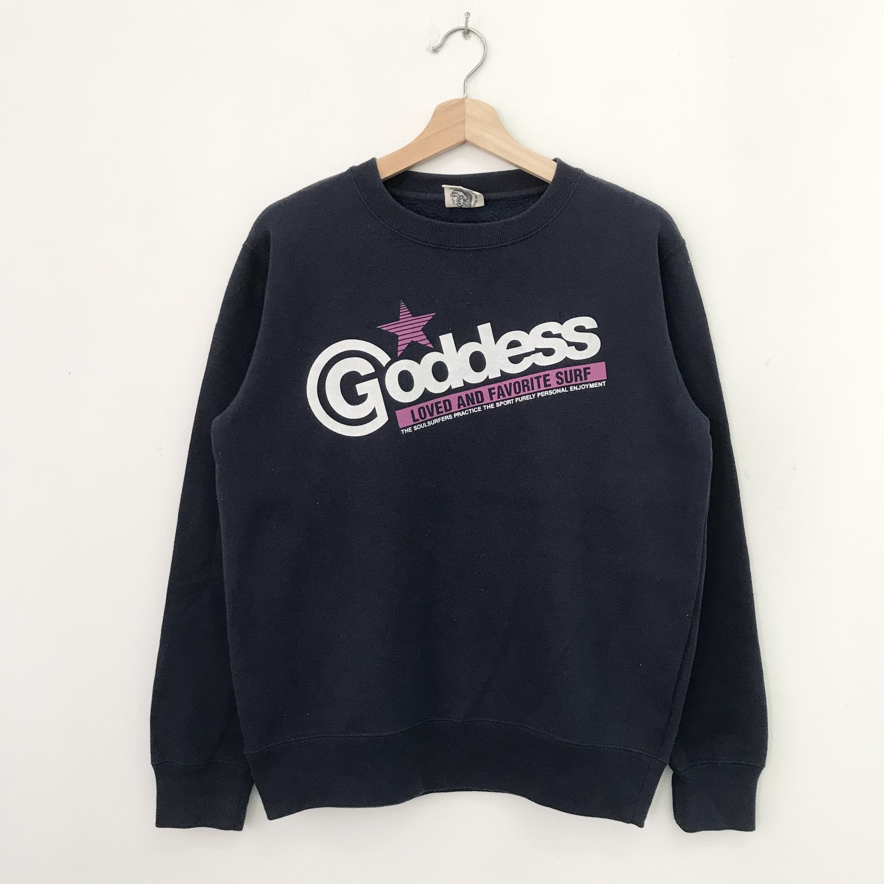 Vintage Vintage Goddess Surf Blue Sweatshirt Medium - 316 Size US M / EU 48-50 / 2 - 1 Thumbnail