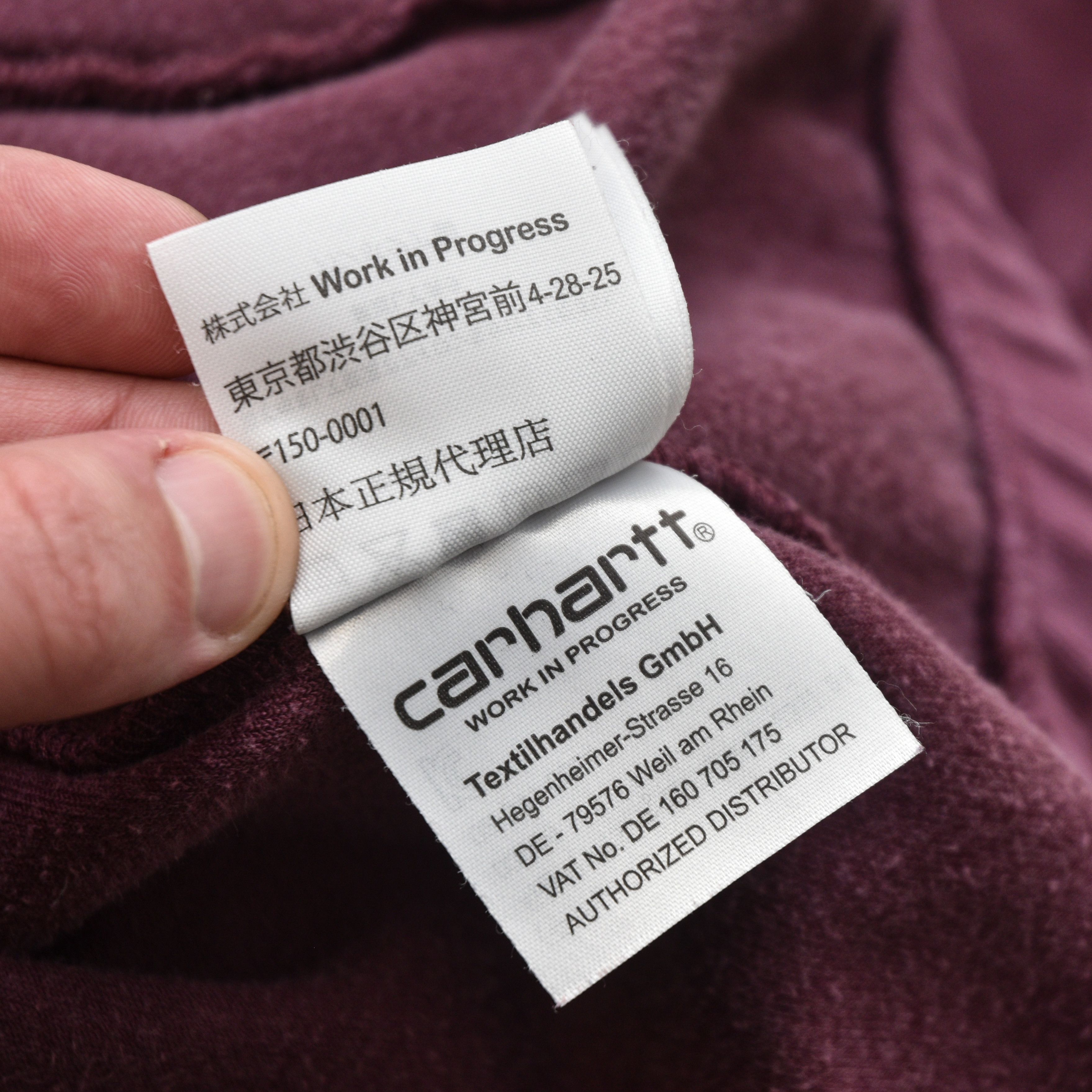 Carhartt Carhartt WIP Tila Pullover 1/4 Zip Velvet Velur Burgundy L Size US L / EU 52-54 / 3 - 10 Thumbnail